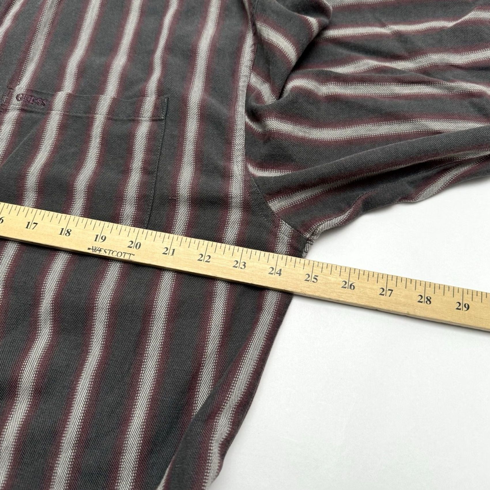 Guess VTG GUESS by Georges Marciano Men's XL Long Sleeve Button Down Made in USA Shirt Multicolor Striped Button-Up USA Mens XL Size US XL / EU 56 / 4 - 6 Thumbnail