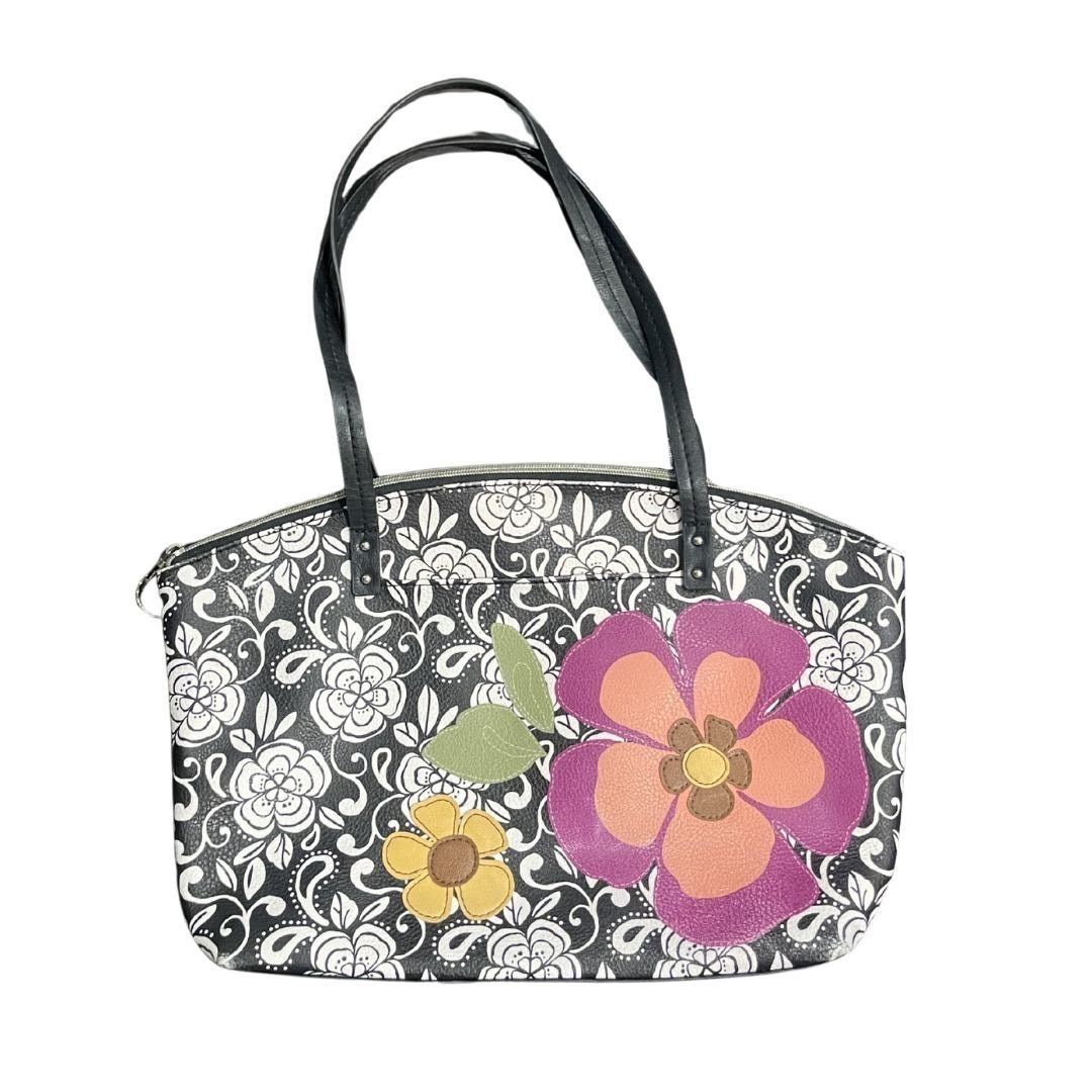 Relic Handbag Appliquéd Flowers Tote Purse Boho Indie Artsy Size ONE SIZE - 1 Thumbnail
