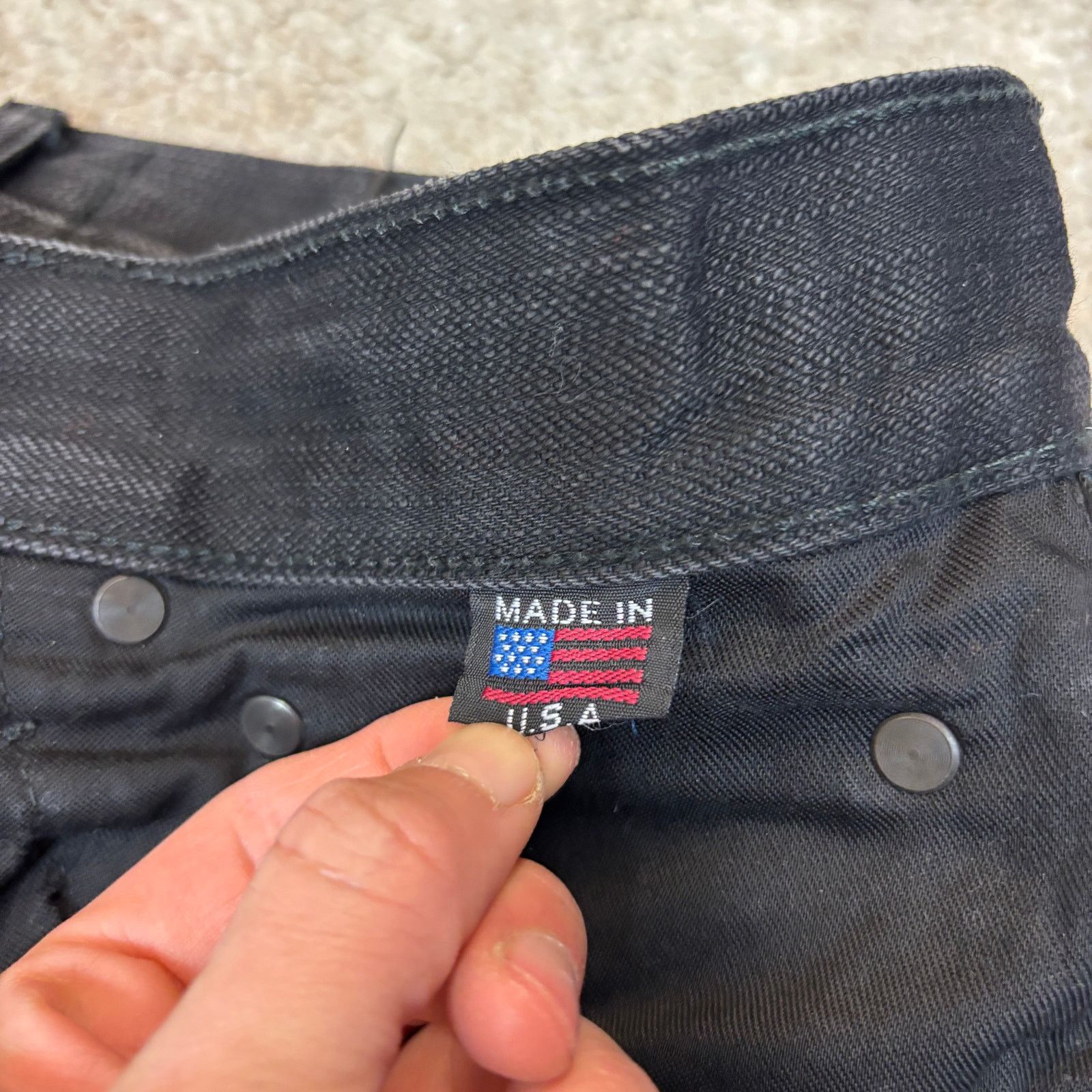 Brave Star Selvage Brave Star Selvedge The Slim Straight Black Jeans Mens 29x34 Size US 29 - 4 Thumbnail