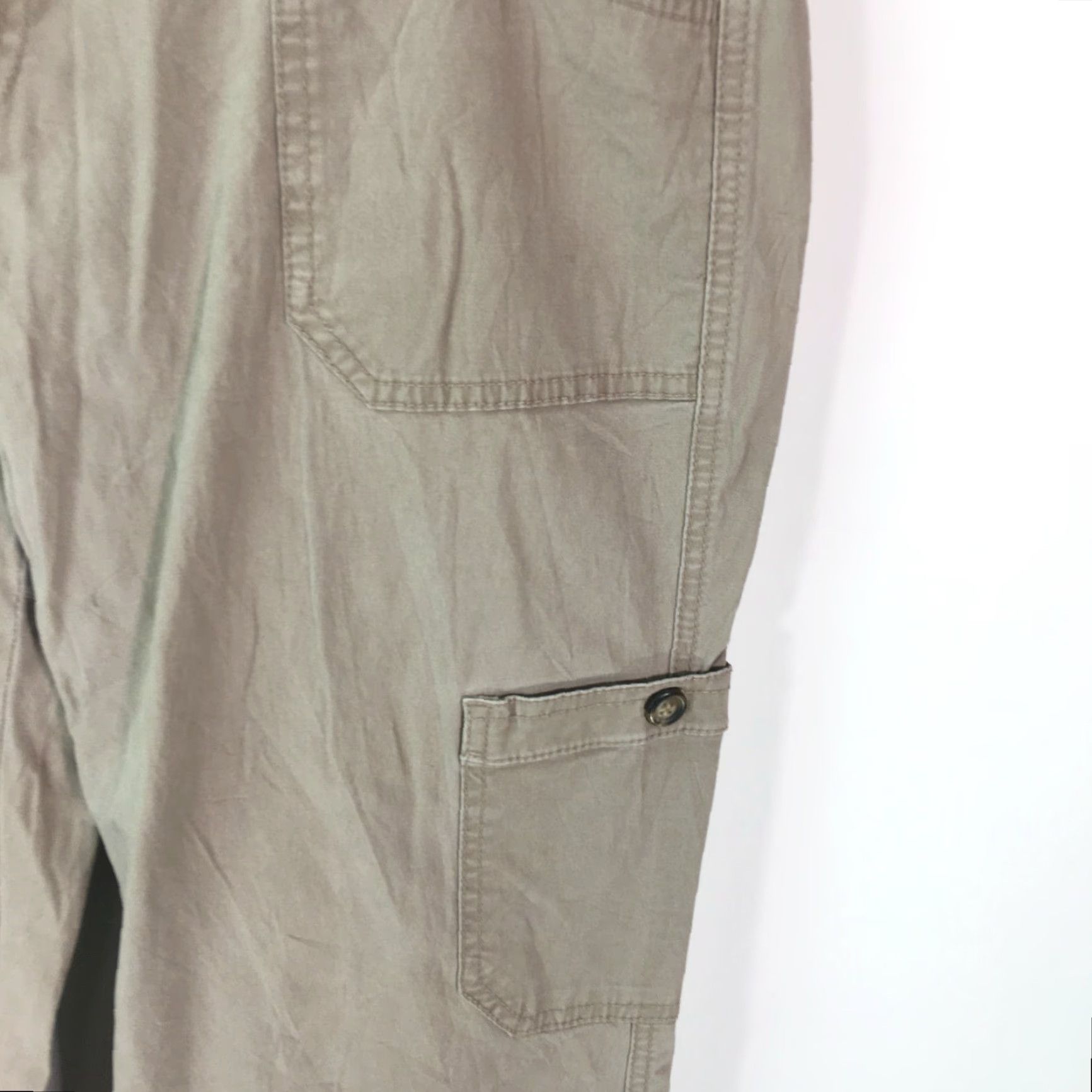 Dockers DOCKERS Womens Cargo Pants Low Rise Brown Size 10M 34X30 Casual Travel Size 32" / US 10 / IT 46 - 6 Thumbnail