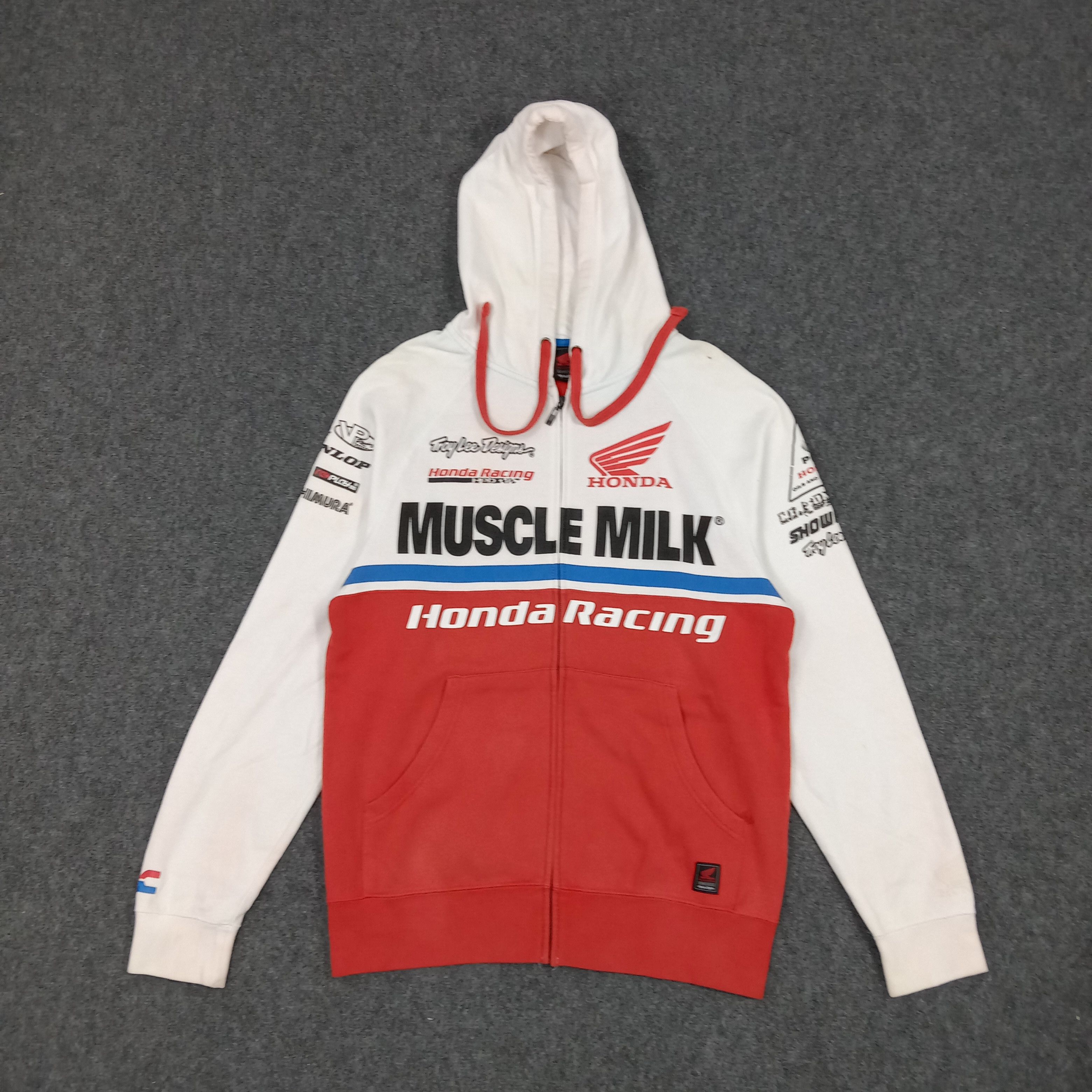 Honda × Vintage Honda Muscle Milk Racing Team Hoodies Jacket Size US M / EU 48-50 / 2 - 3 Thumbnail