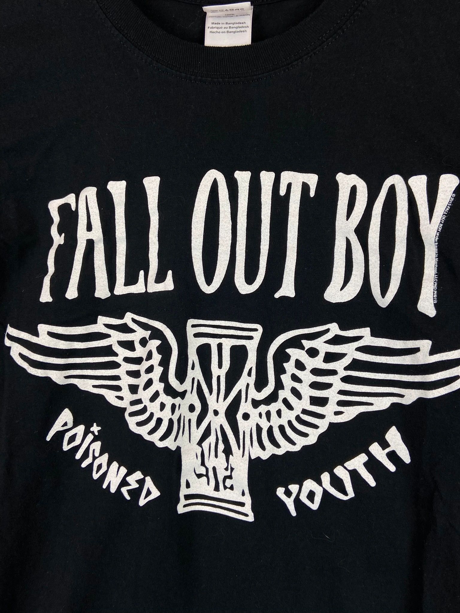 Vintage Fall Out Boy band tee vintage emo punk rock tour merch S Size US S / EU 44-46 / 1 - 2 Thumbnail