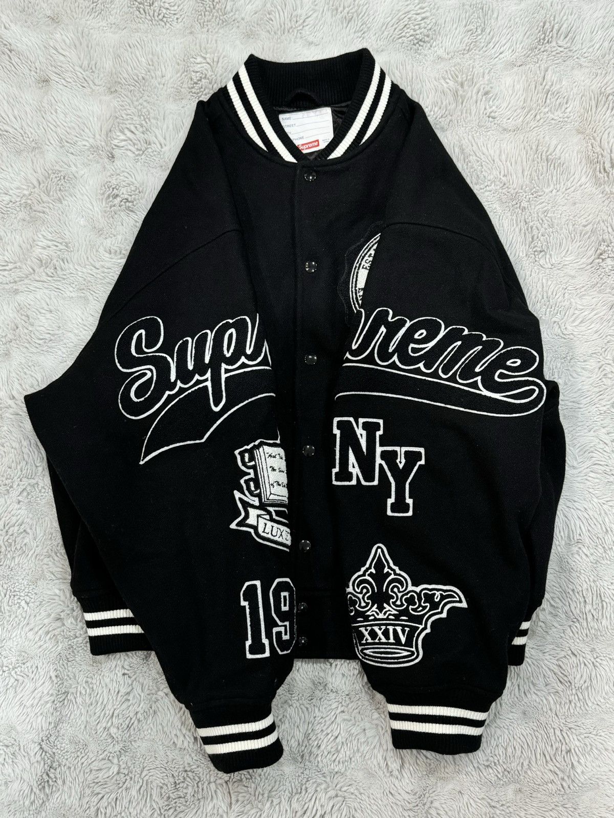 Supreme Supreme Veritas Varsity Jacket (Large) Size US L / EU 52-54 / 3 - 2 Thumbnail