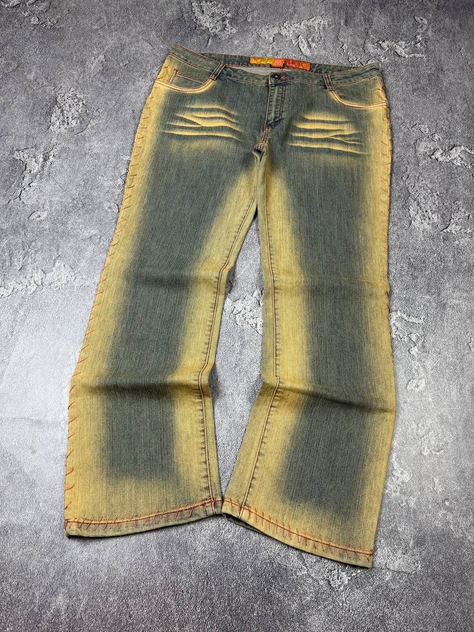 Hysteric Glamour Y2K If Six Was Nine Flared Bootcut LGB Washed Yellow Denim Size US 38 / EU 54 - 7 Thumbnail
