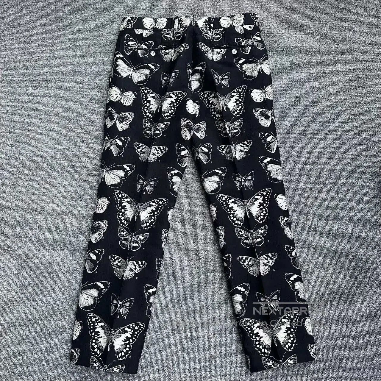 Japanese Brand Alexander McQueen Butterfly Print Trousers. Size US 32 / EU 48 - 2 Thumbnail