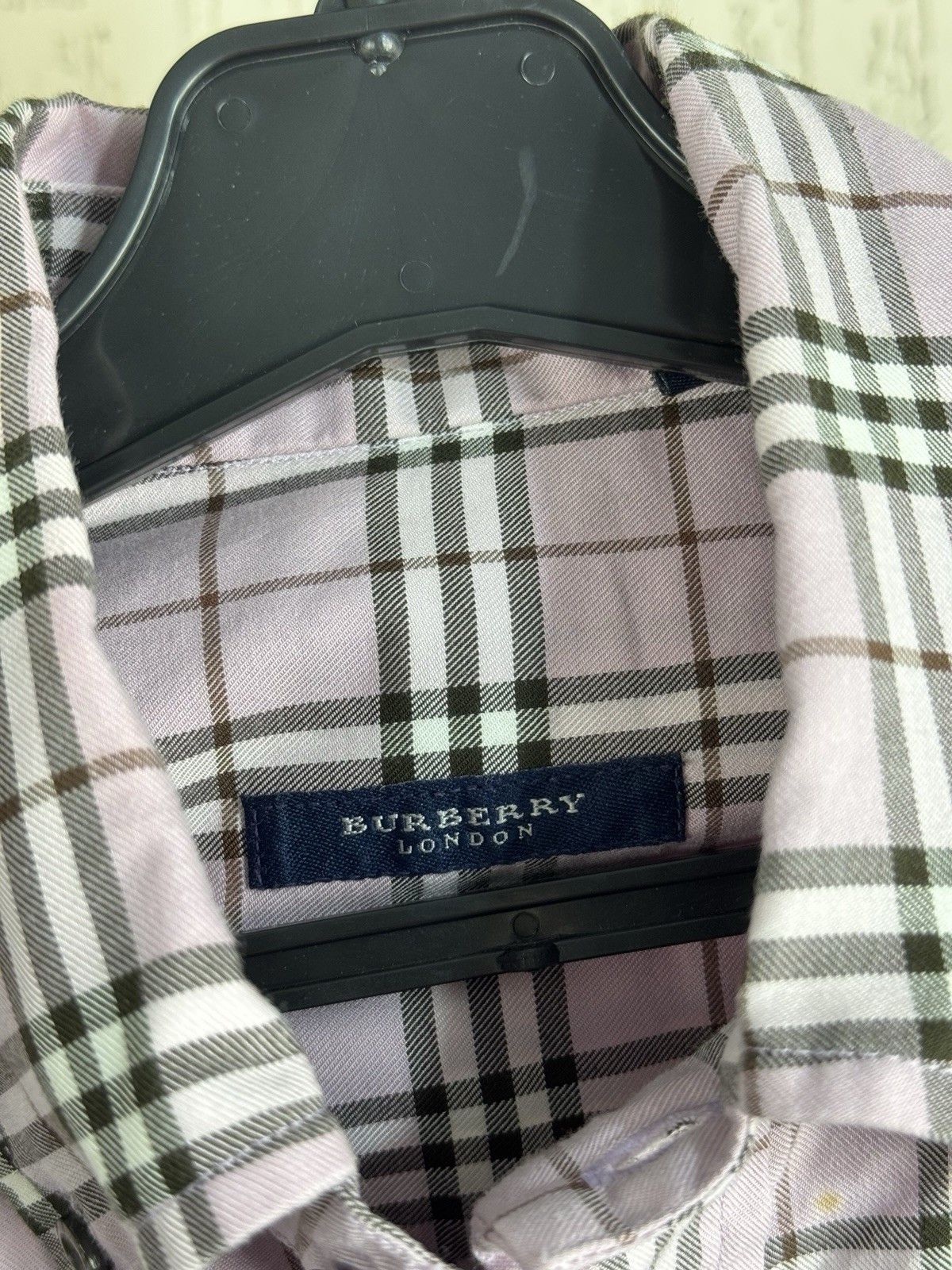 Burberry Burberry Check Shirt Made in USA Pink Check Size M Size US M / EU 48-50 / 2 - 5 Thumbnail