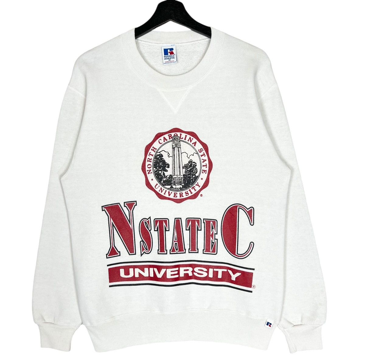 Vintage Vintage 90s NC State North Carolina University Sweatshirt Size US M / EU 48-50 / 2 - 1 Thumbnail