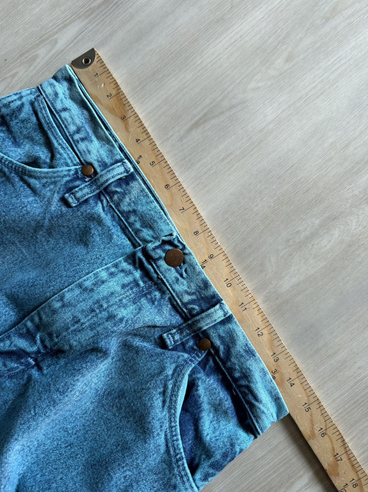 Wrangler Vintage Wrangler Turquoise Acid Washed Jeans Womens 11x32 Size 32" / US 10 / IT 46 - 8 Thumbnail