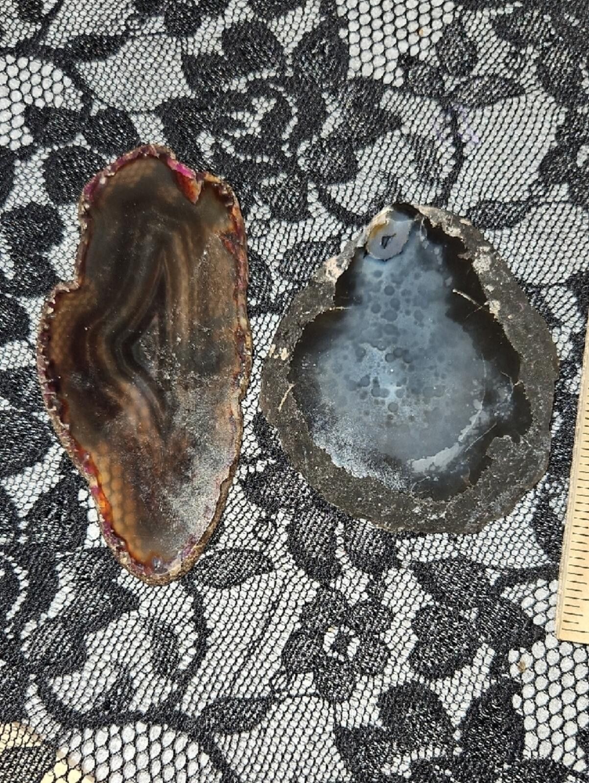Other Polished Agate Geode Slices - Pair Size ONE SIZE - 4 Thumbnail