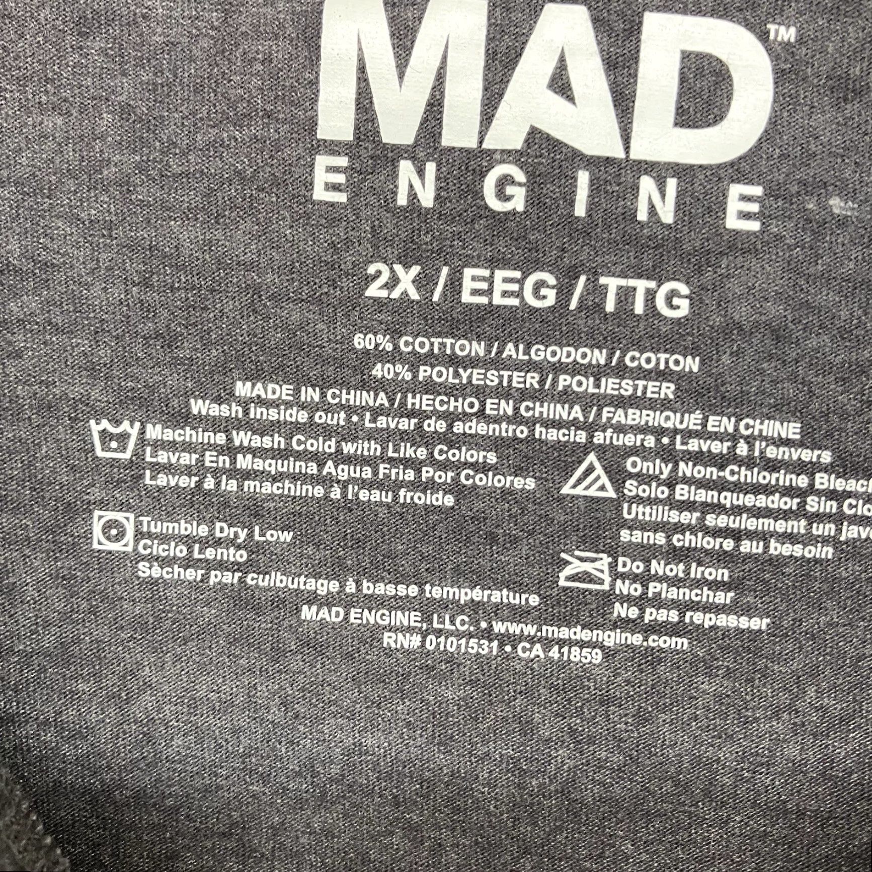 Mad Engine Mad Engine Papa Bear Graphic T Shirt 2X Gray Lightweight Mens Size US XXL / EU 58 / 5 - 4 Thumbnail