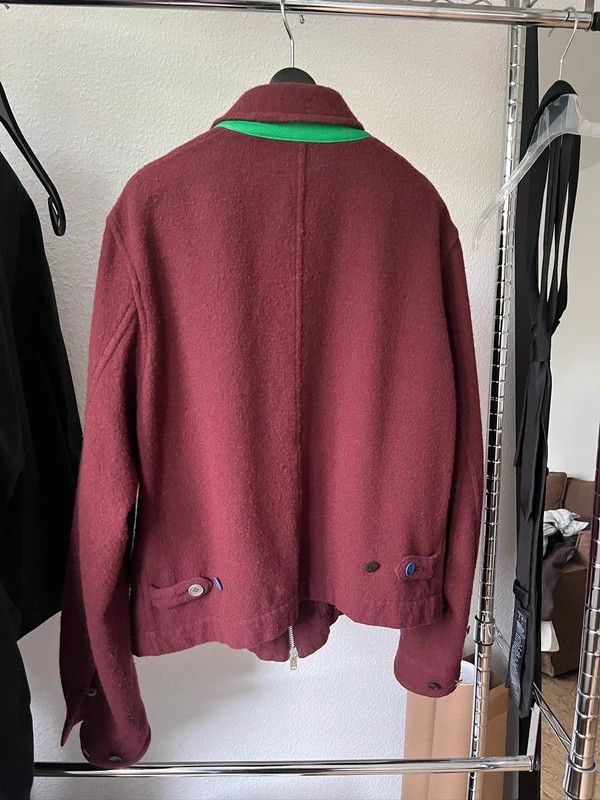 John Undercover Undercover AW23 Felted Wool Jacket with Leather Collar Size US S / EU 44-46 / 1 - 3 Thumbnail