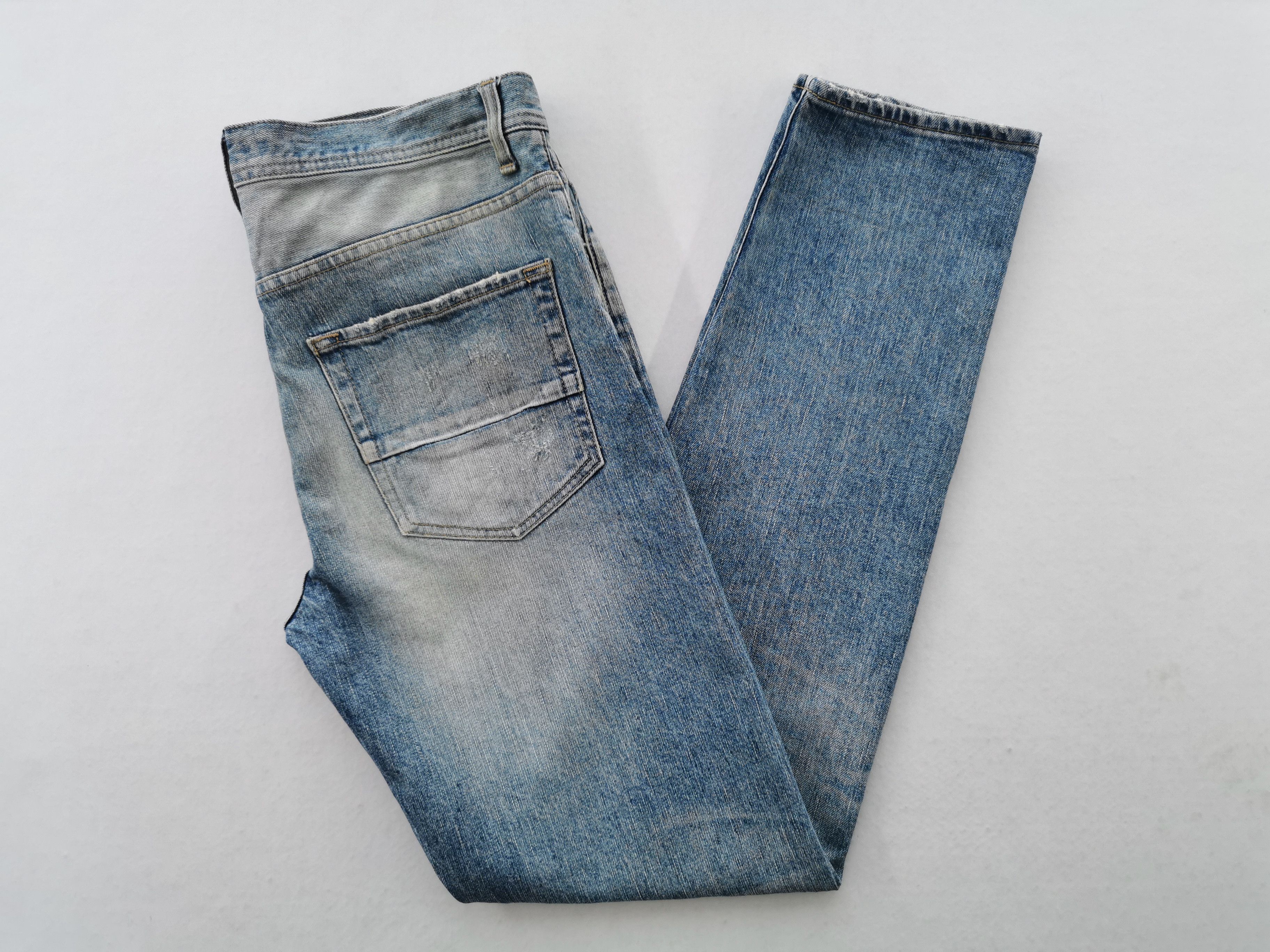 Katharine Hamnett London Distressed Vintage 90's Katharine Hamnett Selvedge Denim Size US 34 / EU 50 - 4 Thumbnail