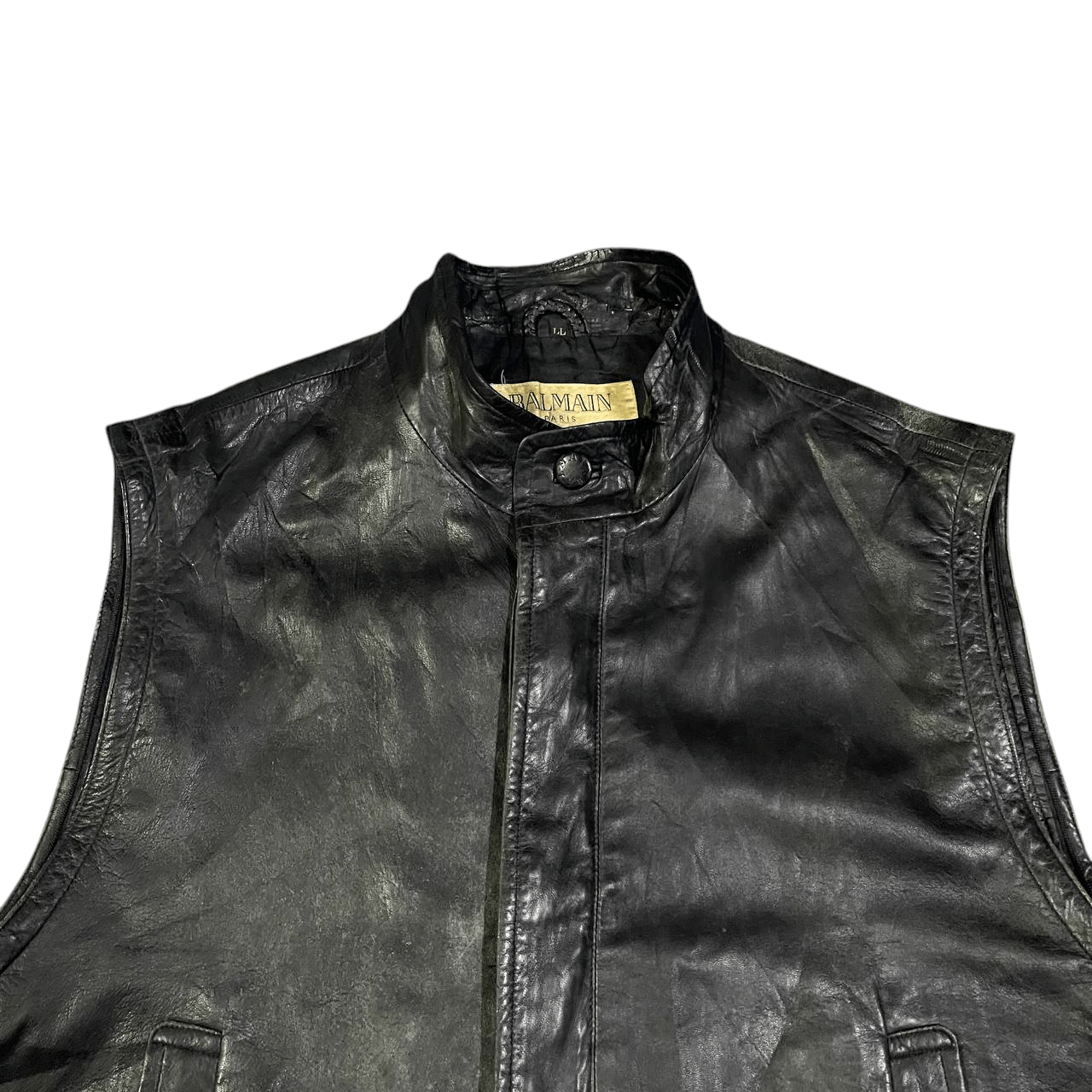 Balmain Balmain Paris Leather Vest Size US L / EU 52-54 / 3 - 2 Thumbnail