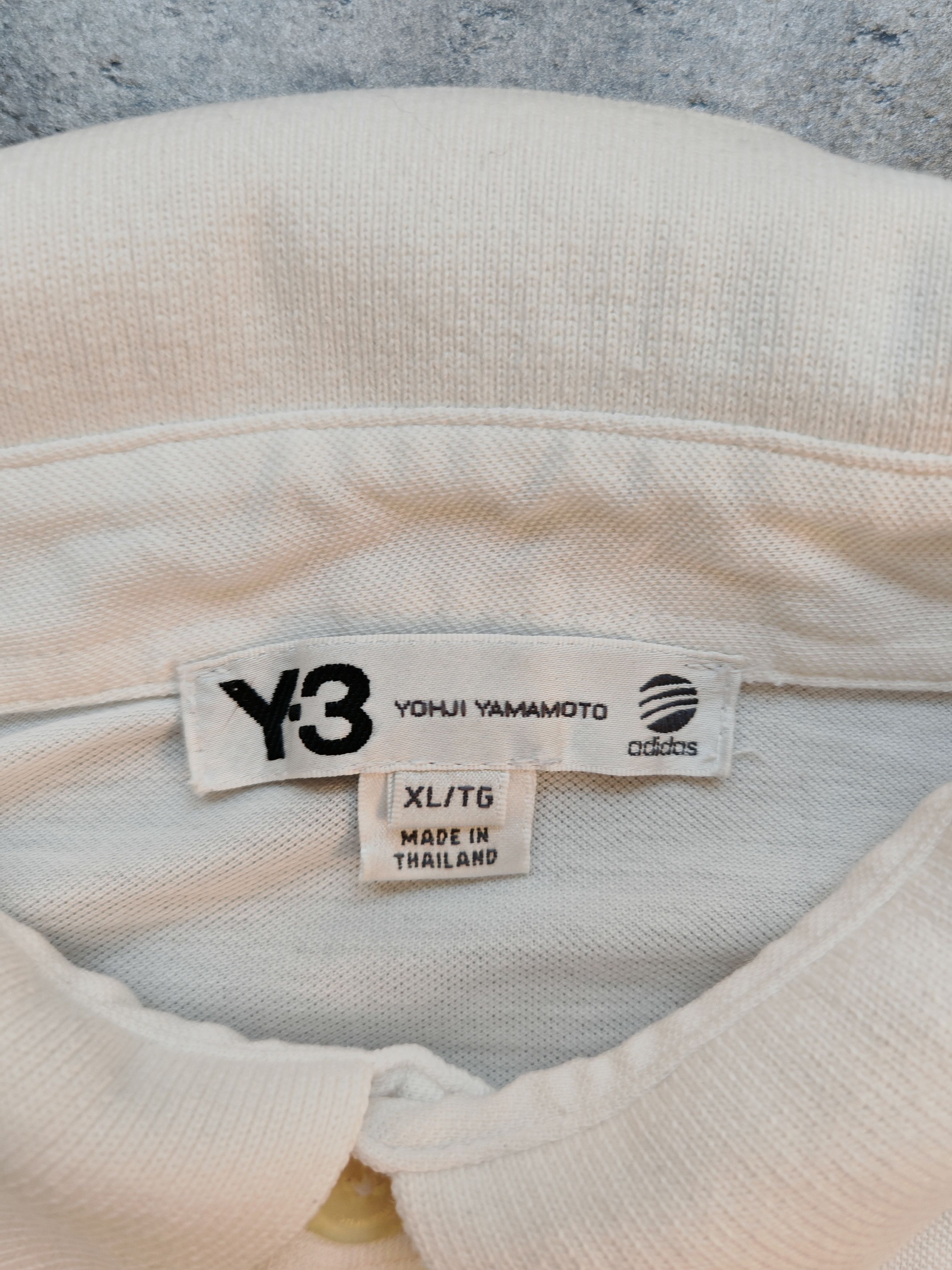Yohji Yamamoto 🔥Vintage Y-3 Yohji Yamamoto x Adidas Polo T-Shirt 2011 Size US XL / EU 56 / 4 - 2 Thumbnail
