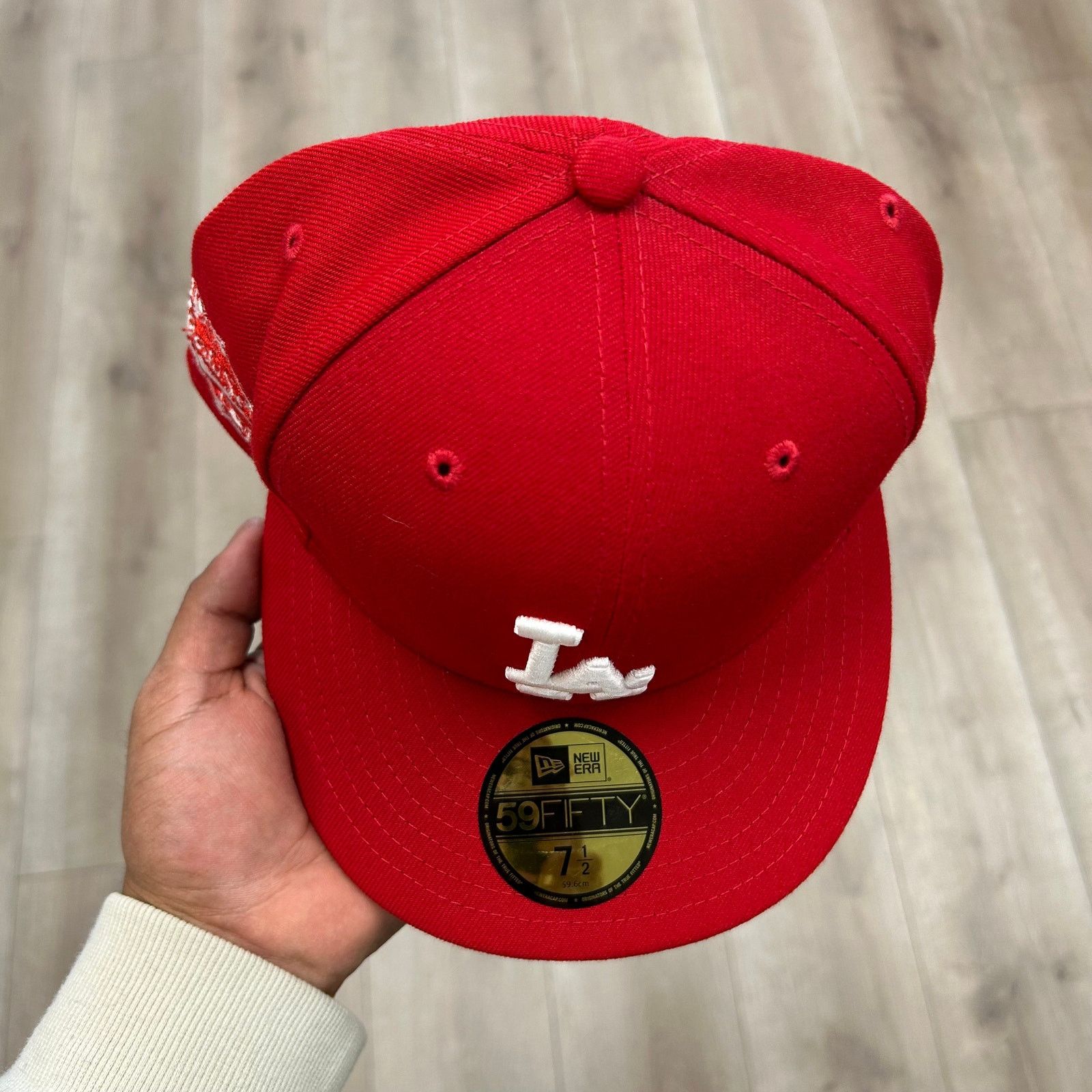 New Era New Era Los Angeles Dodgers hat red 1988 World Series 7 1/2 Size ONE SIZE - 3 Thumbnail