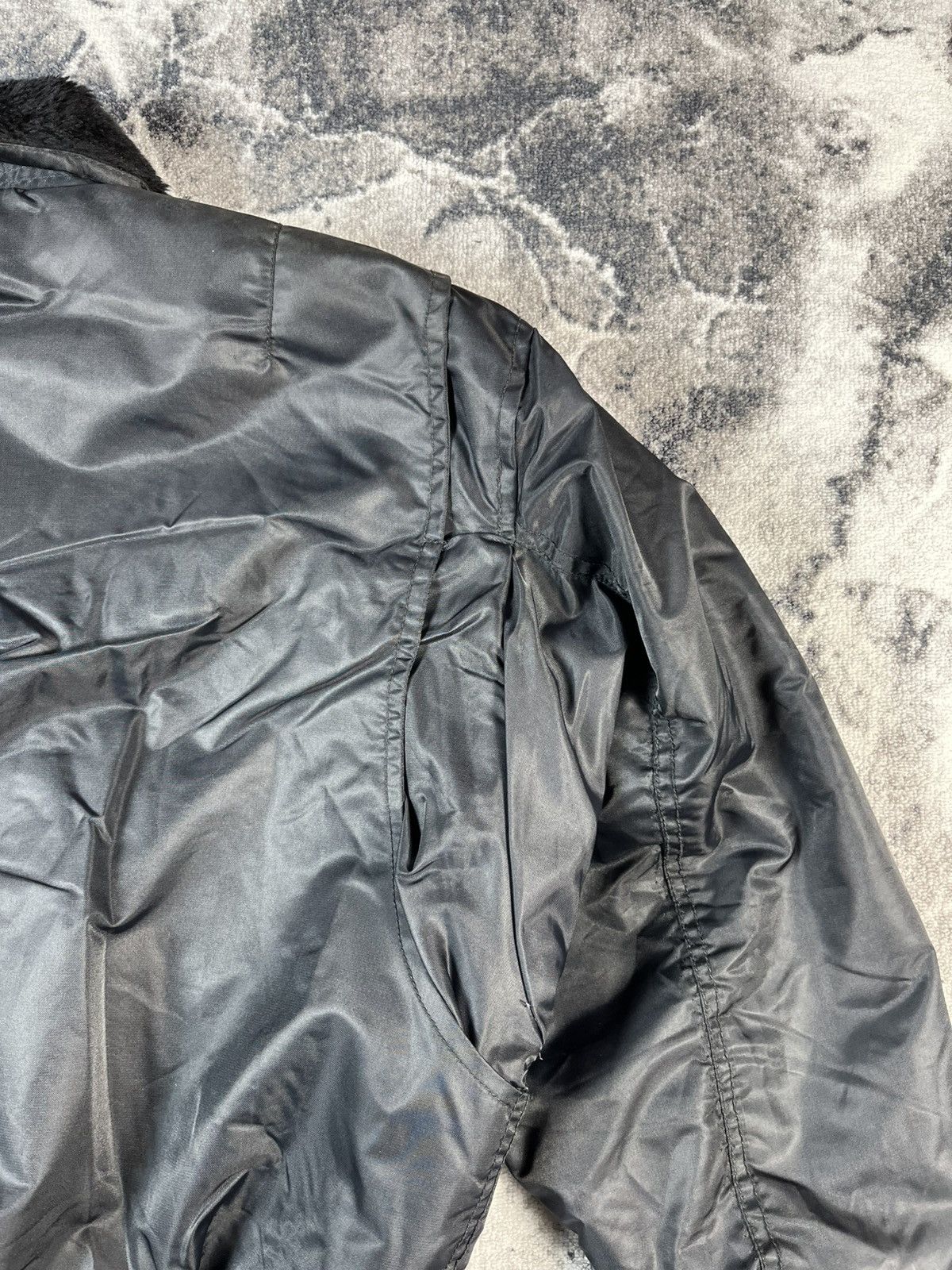 Vintage Vintage Black MA-1 Bomber Jacket Size US XL / EU 56 / 4 - 12 Thumbnail