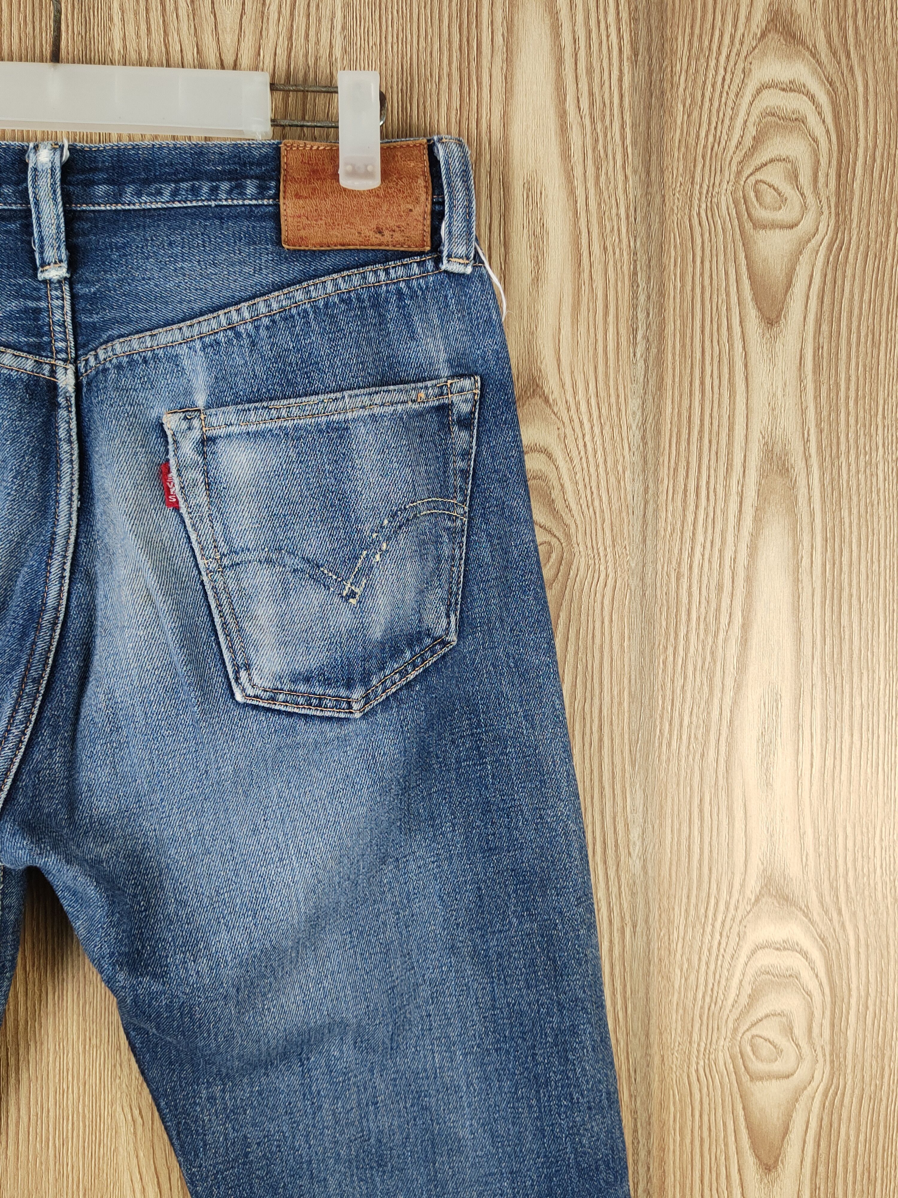 Levi's Levi's big E vintage Blue Distressed Ripped Jeans #S2742 Size US 32 / EU 48 - 12 Thumbnail