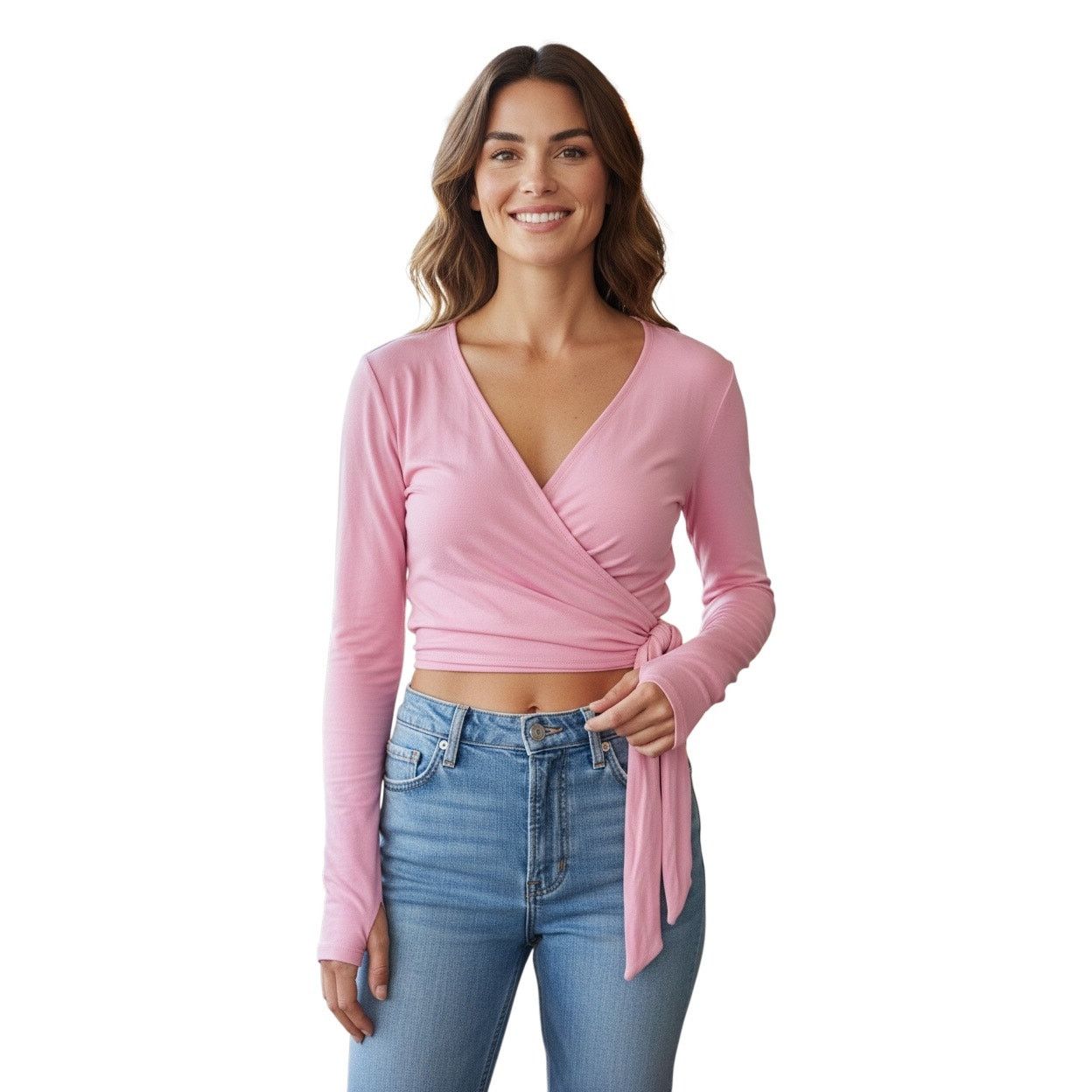 The Unbranded Brand Joy Lap Women’s Long Sleeve Shirt Size XXL Color Pink Size XXL / US 16-18 / IT 52-54 - 1 Thumbnail