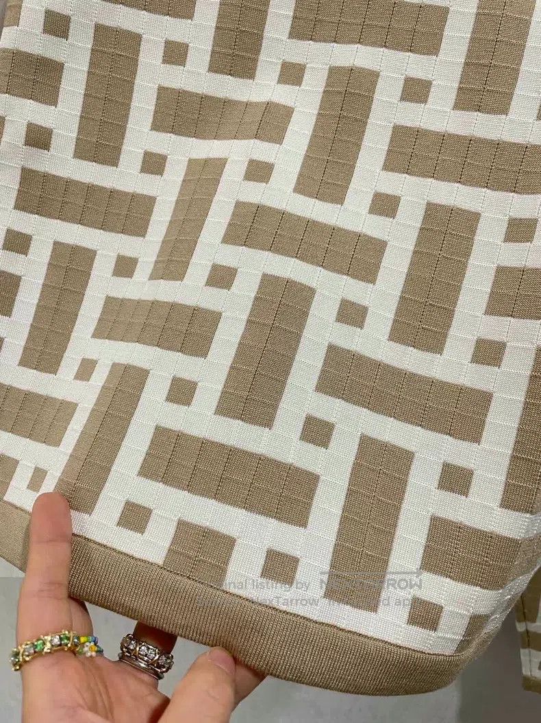Hermes Hermes Maze mosaic color block sweater with zipper jacket Size XXS / US 00 / IT 34 - 7 Thumbnail