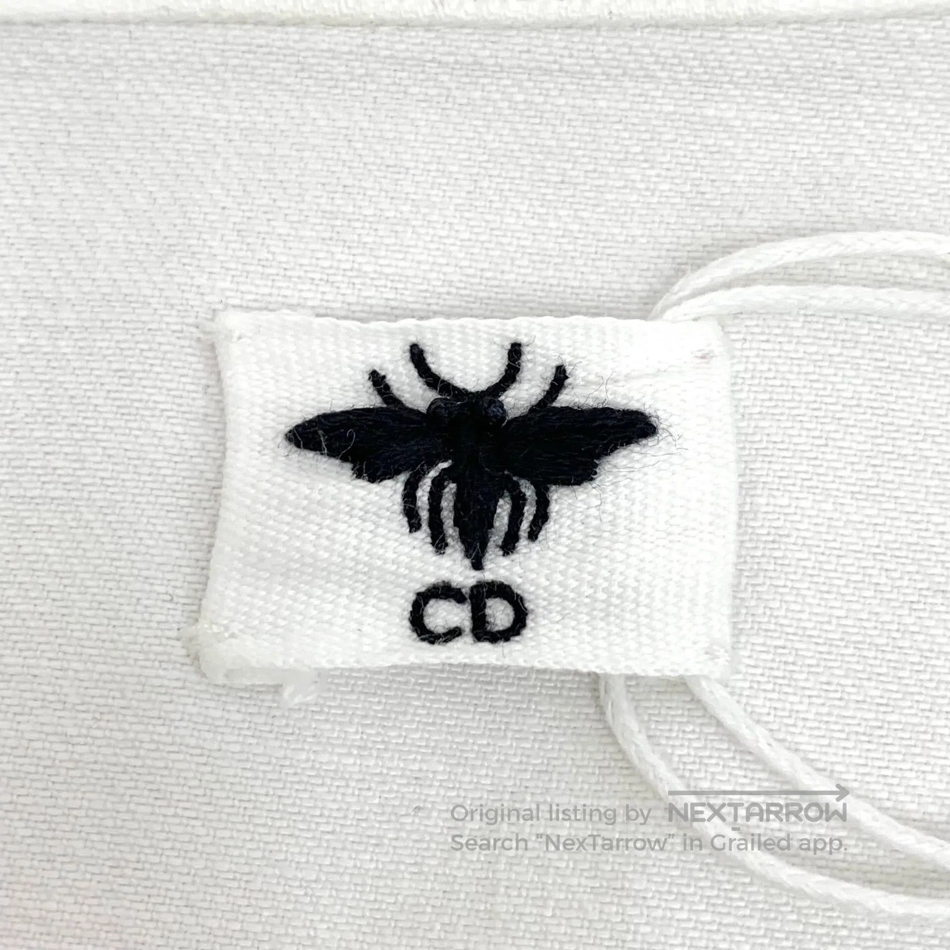 Dior Dior White bee embroidery cotton lapel single-breasted lon Size XS / US 0-2 / IT 36-38 - 6 Thumbnail