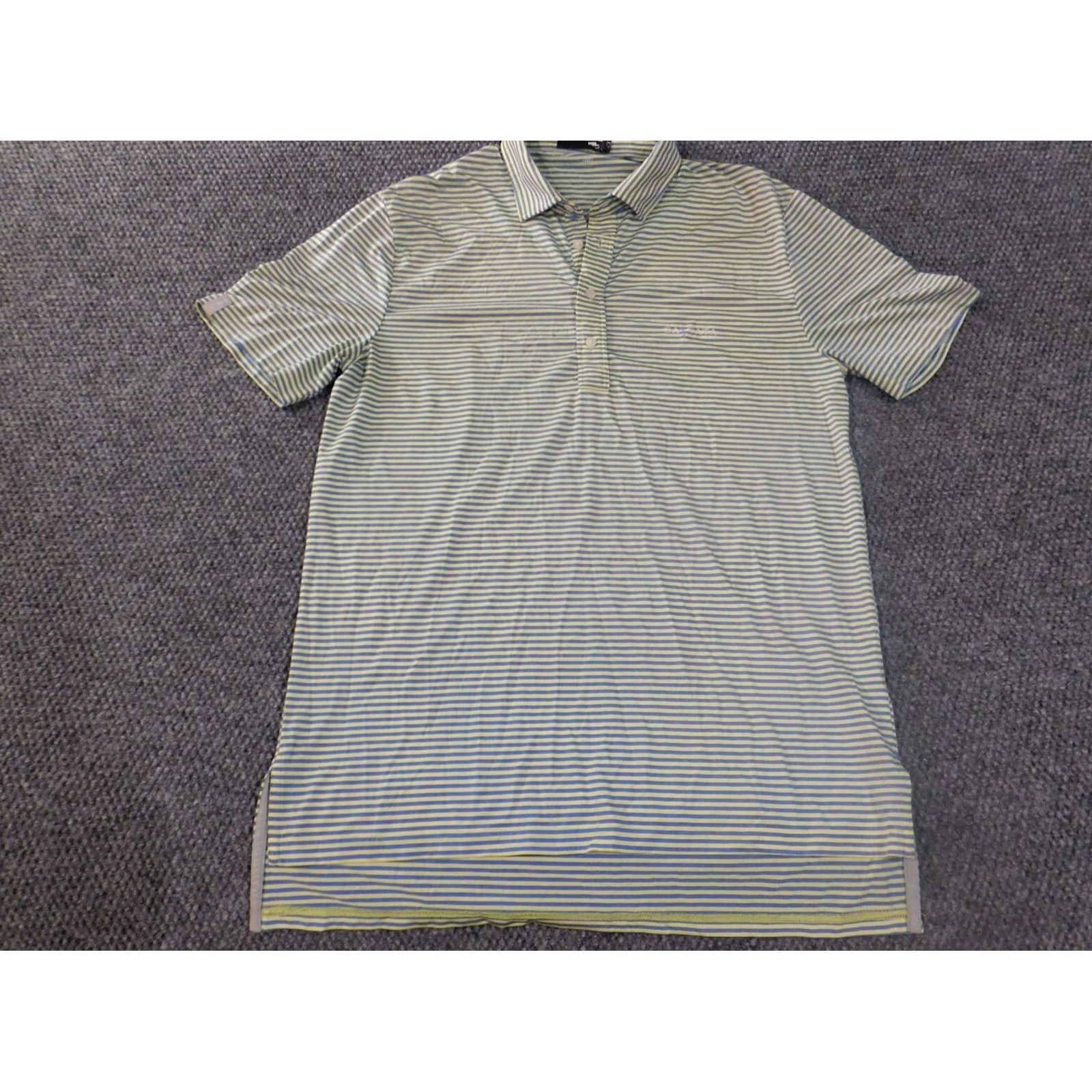 RLX Ralph Lauren RLX Ralph Lauren Polo Shirt M Mens Striped Blue Stretch Golf Performance Shirt Size US M / EU 48-50 / 2 - 3 Thumbnail