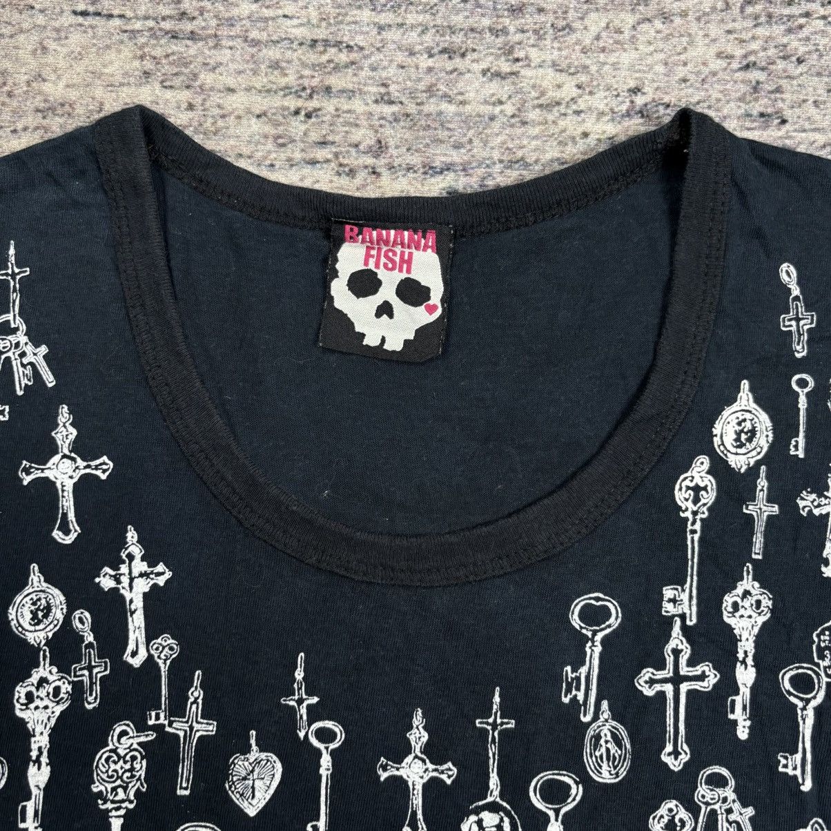 Yasuyuki Ishii 2000s Banana Fish - Vkei Style Printe Cross Necklace Size US M / EU 48-50 / 2 - 5 Thumbnail