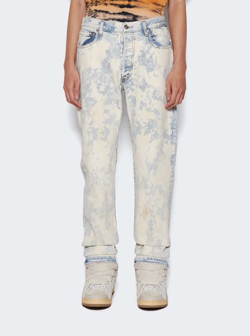 Gallery Dept. o1gr1nt0426 Surf Side Wash 5001 Jeans in Indigo/White Size US 28 / EU 44 - 3 Thumbnail