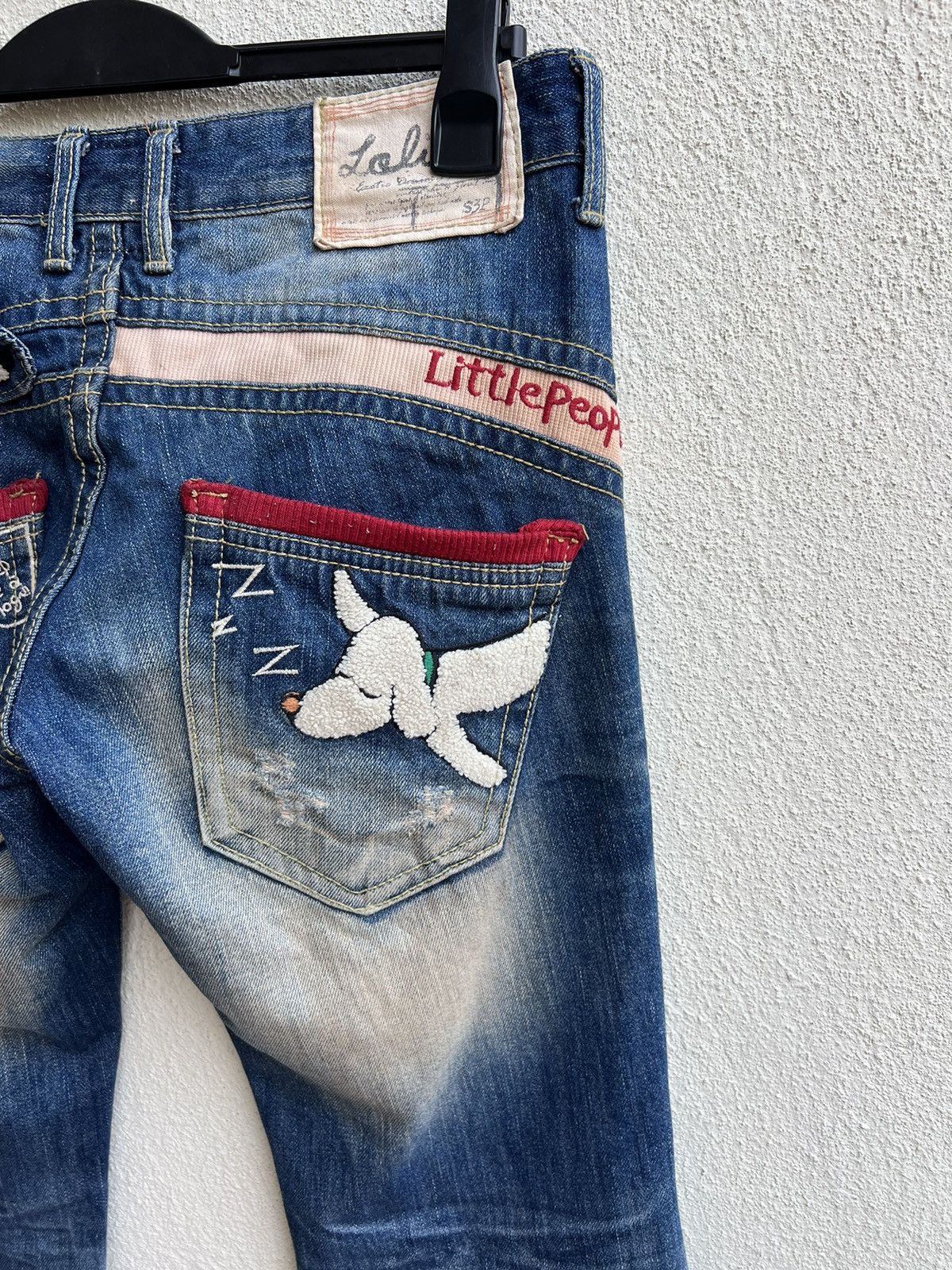 Vintage RARE! Yoshitomo Nara Lolita Vintage Denim Jeans Size US 30 / EU 46 - 18 Thumbnail