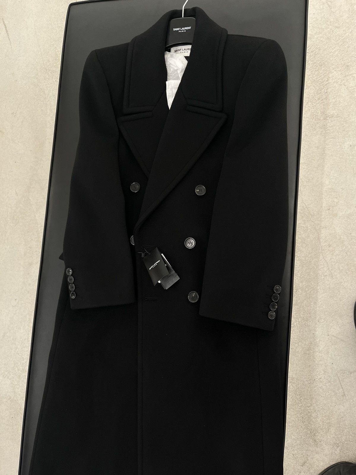 Saint Laurent Paris $9.6K VALUE Oversized Wool Coat Size US M / EU 48-50 / 2 - 1 Thumbnail