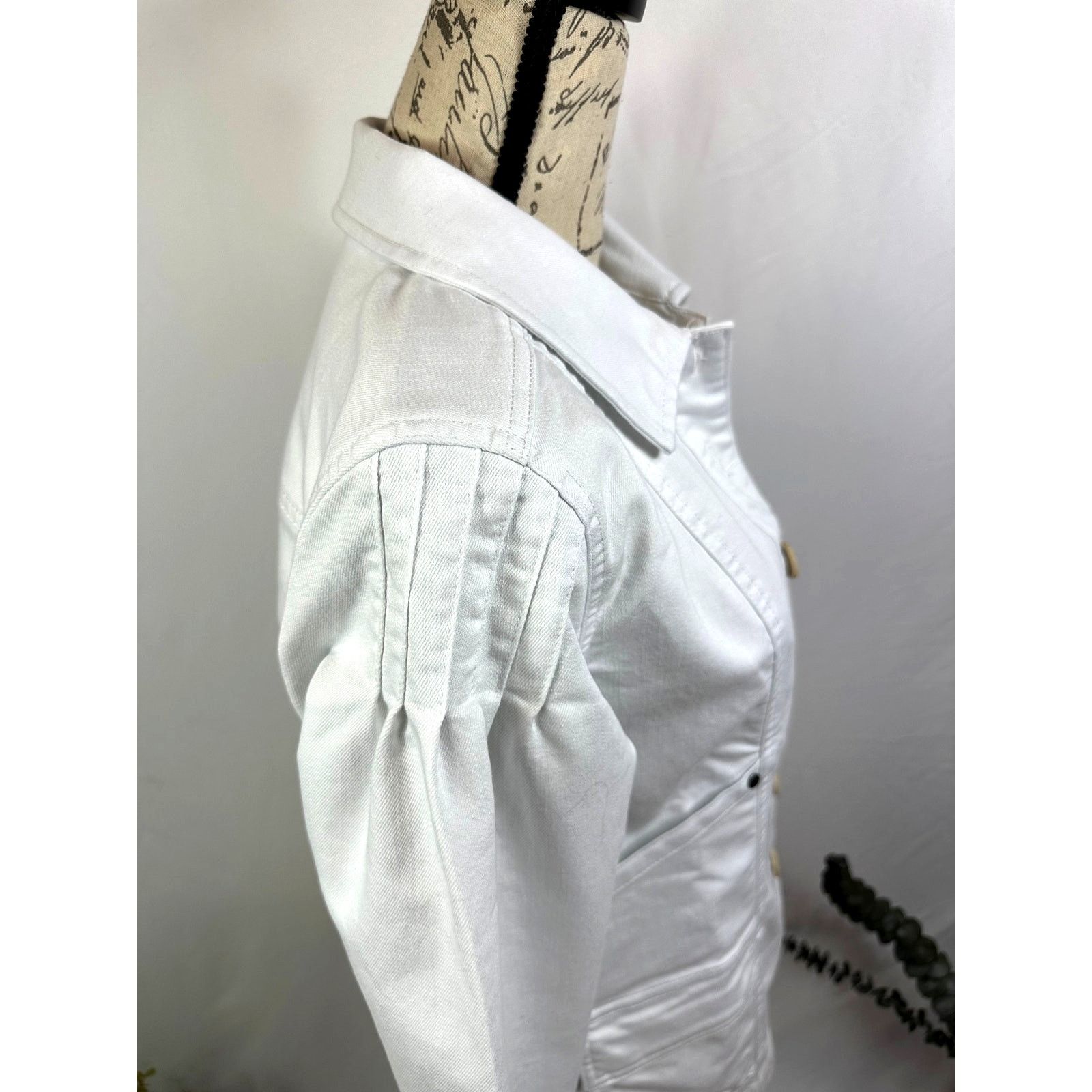 Other Anybody Stretch Twill Utility Jacket Crisp White XS Size XS / US 0-2 / IT 36-38 - 9 Thumbnail