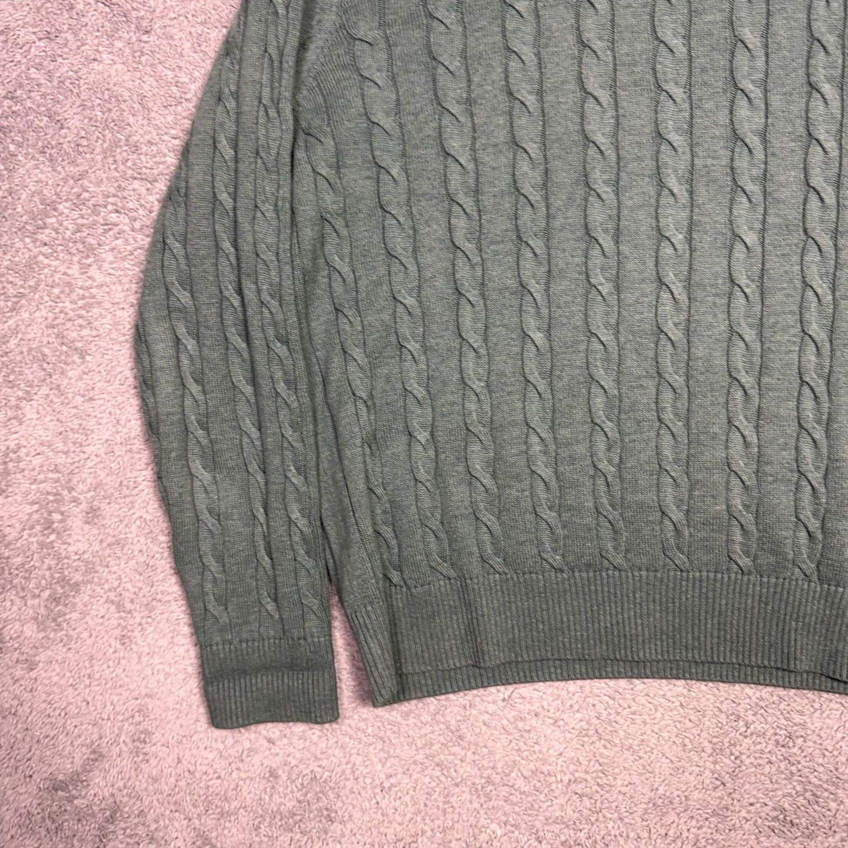 Brooks Brothers Brooks Brothers Sweater Men L Cable Knit Crewneck Supima Jumper Pullover Speckal Blue Cotton Knit Logo Pullover Regular Size L Men Wool? Size US L / EU 52-54 / 3 - 3 Thumbnail