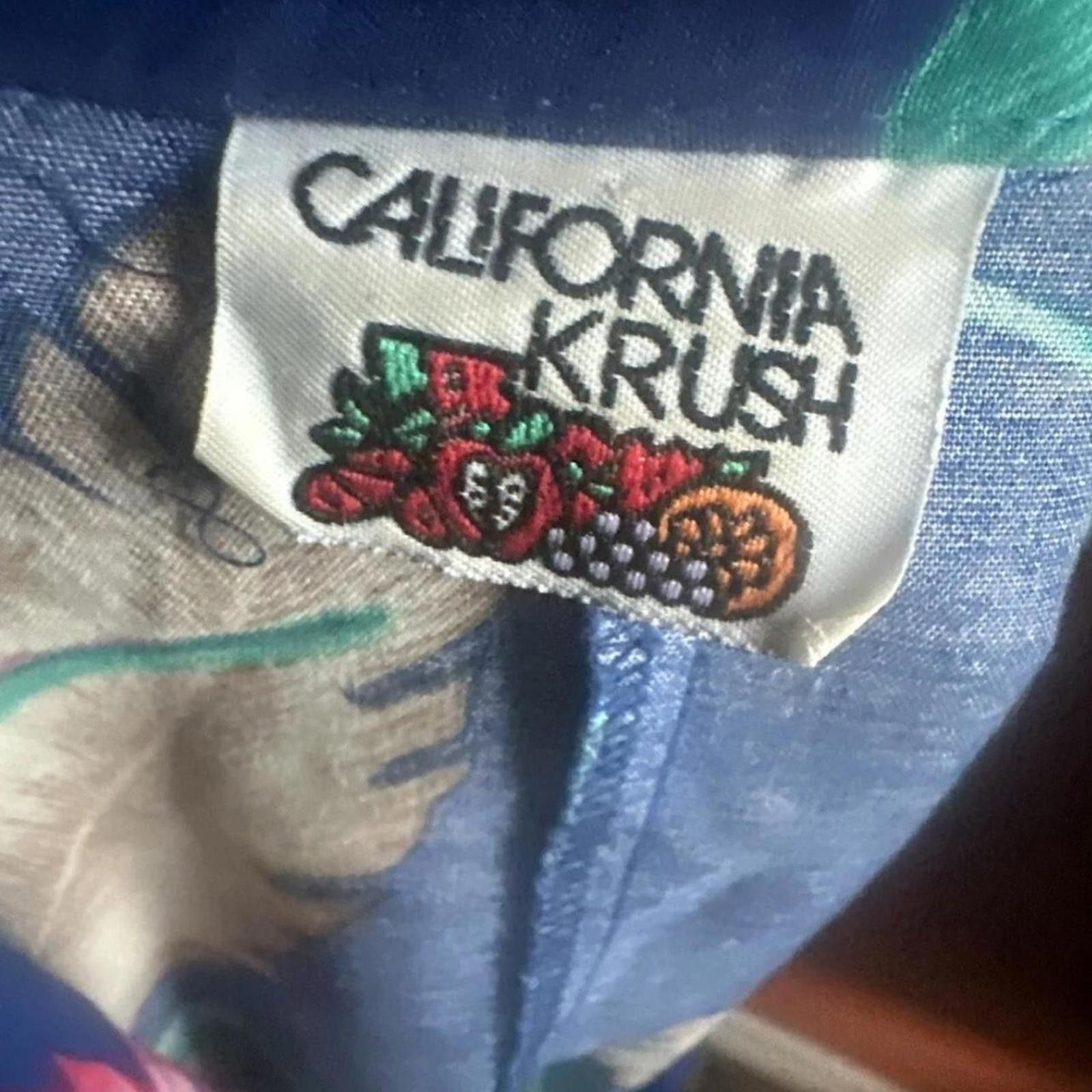 Other Blue and green vintage California Krush dress Size XXL / US 16-18 / IT 52-54 - 4 Thumbnail