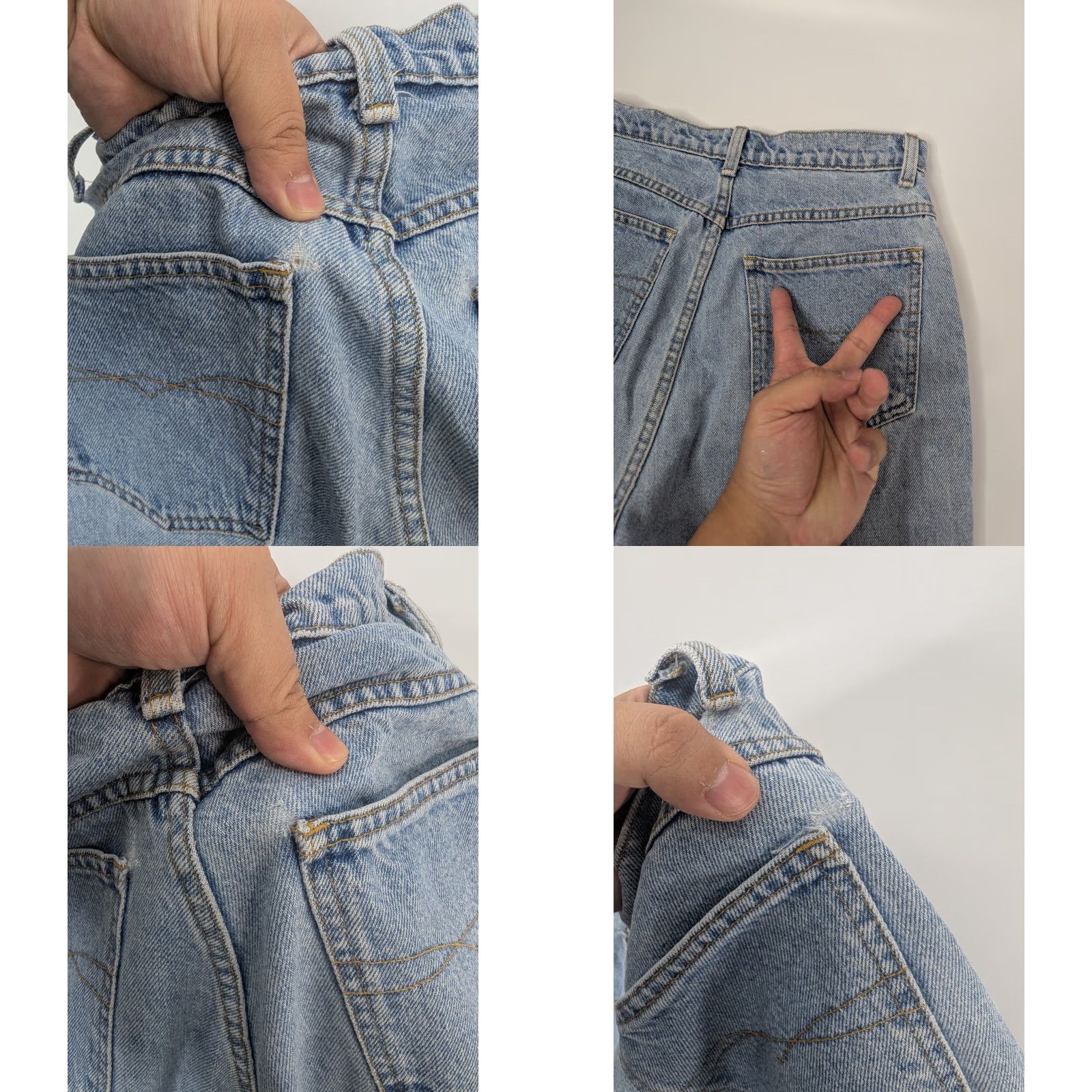 Anchor Blue Anchor Blue Jeans Women's Relaxed Fit 11/12 Blue Vintage 90s High Rise Denim Jeans Size 32" / US 10 / IT 46 - 8 Thumbnail