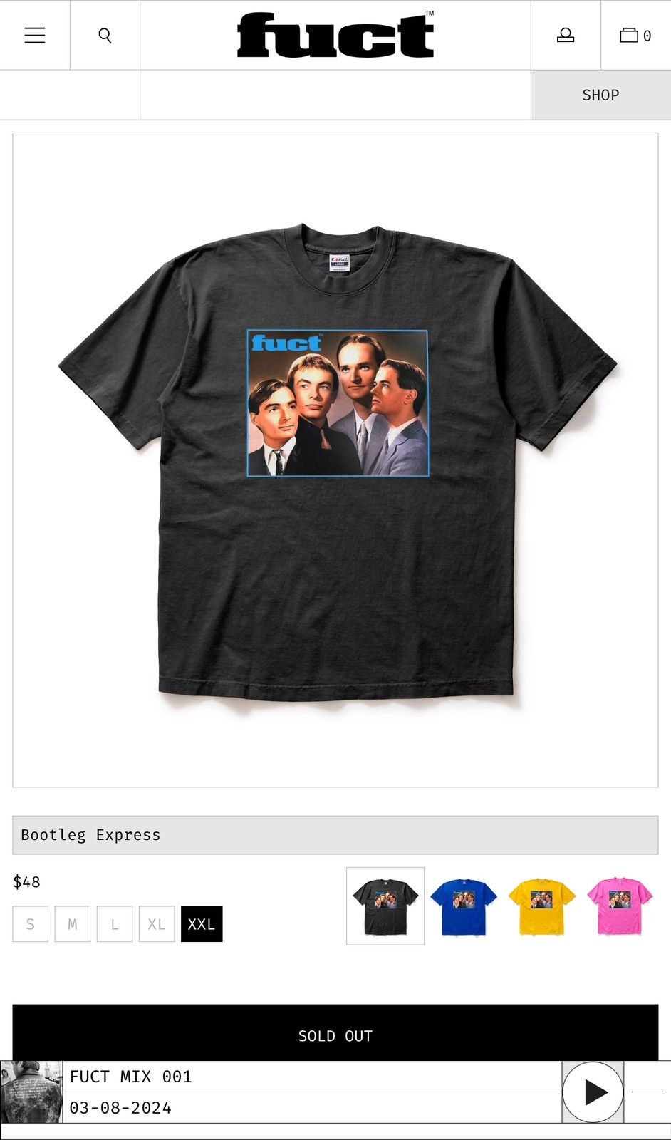 FUCT FUCT BOOTLEG EXPRESS TEE (BLK) 2XL Size US XXL / EU 58 / 5 - 6 Thumbnail