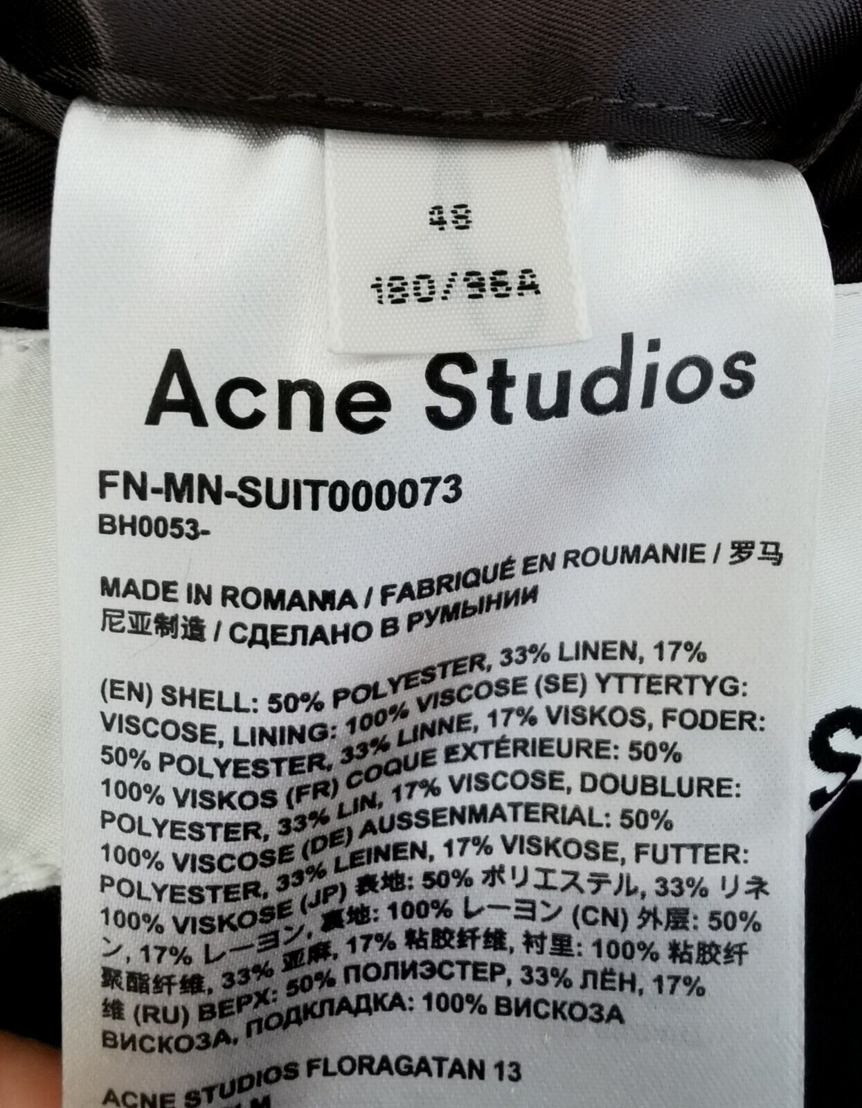 Acne Studios Acne Studios Men Suit Jacket size 48, new. $630 retail Size 48R - 6 Thumbnail