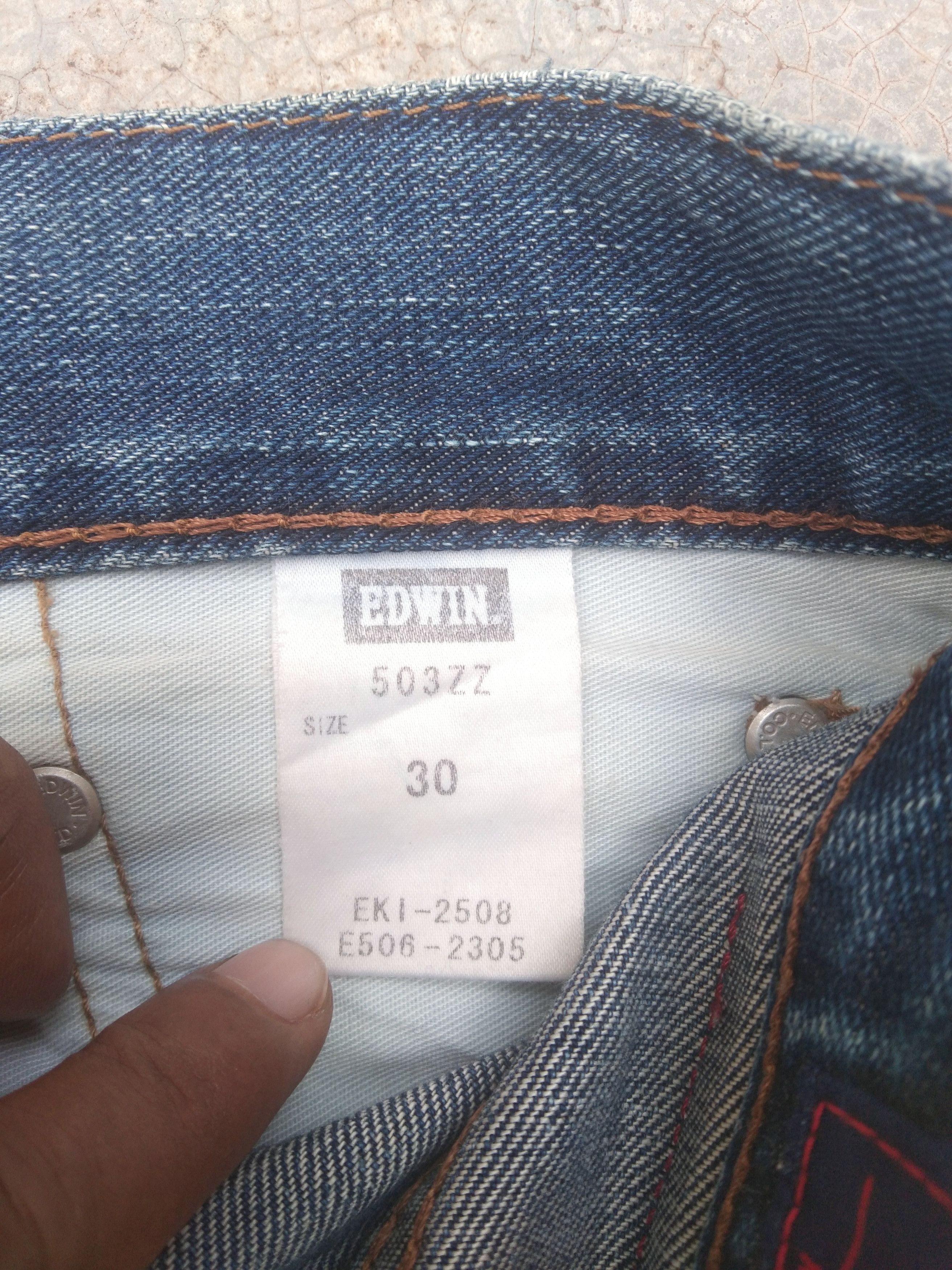 Japanese Brand Vintage Edwin Made In Japan Dirty Distressed Jeans 30x28 Size US 30 / EU 46 - 10 Thumbnail