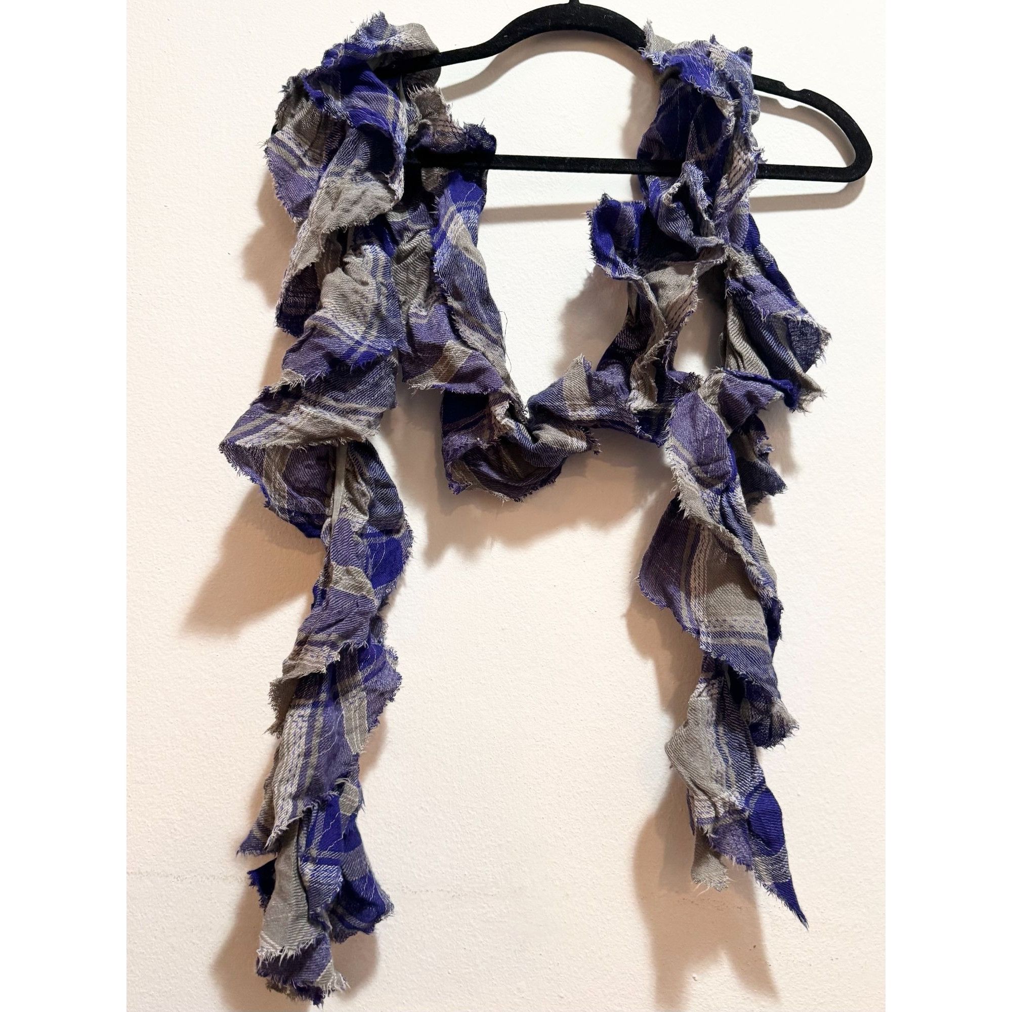 Gap GAP Vintage Y2K Plaid Fringe Scarf Shall Size ONE SIZE - 4 Thumbnail