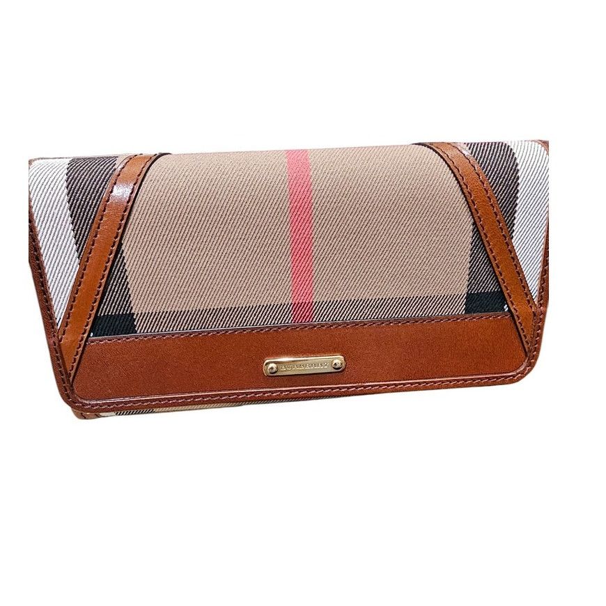 Louis Vuitton Burberry House Check Fabric & Leather Leighton Wallet Size ONE SIZE - 1 Thumbnail