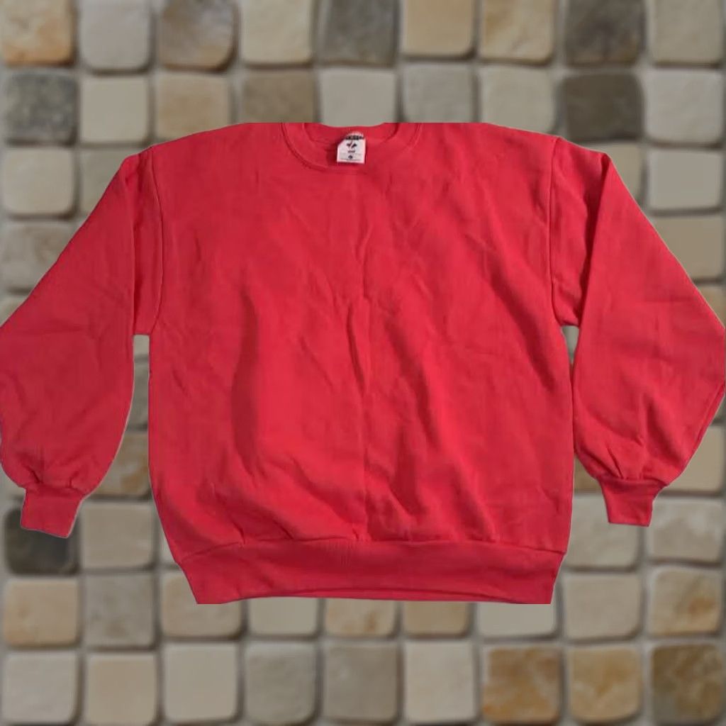 Jerzees Vintage 90s Woman USA Made Jerzees Large Red Sweatshirt Lightweight Pullover Size L / US 10 / IT 46 - 1 Thumbnail