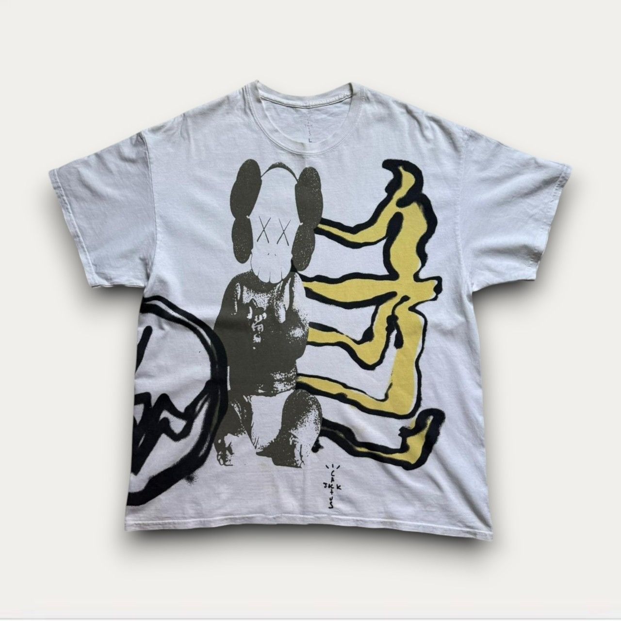 Fragment Design × Kaws × Travis Scott Travis Scott Cactus Jack x Kaws For Fragment SS21 T-Shirt Size US L / EU 52-54 / 3 - 1 Thumbnail