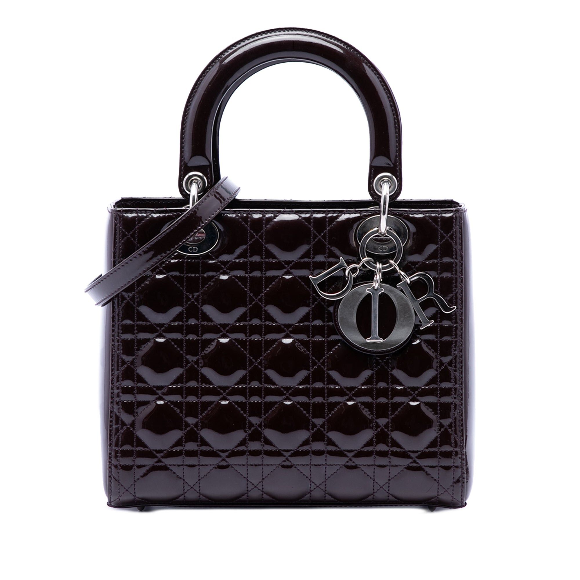 Dior Medium Patent Cannage Lady Dior Size ONE SIZE - 1 Thumbnail