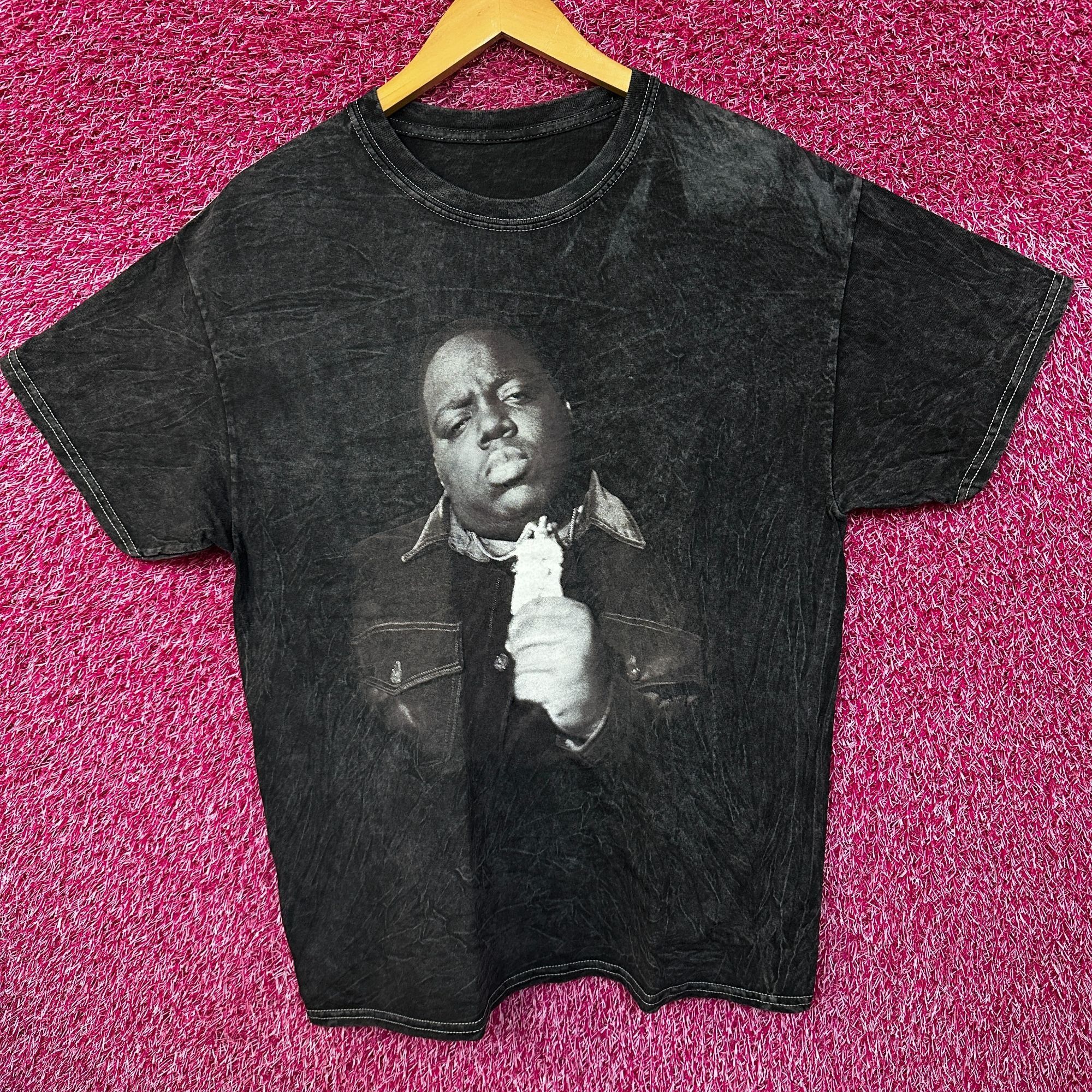 Band Tees Notorious BIG Mineral Wash Rap Tshirt size black tee Large Size US L / EU 52-54 / 3 - 1 Thumbnail