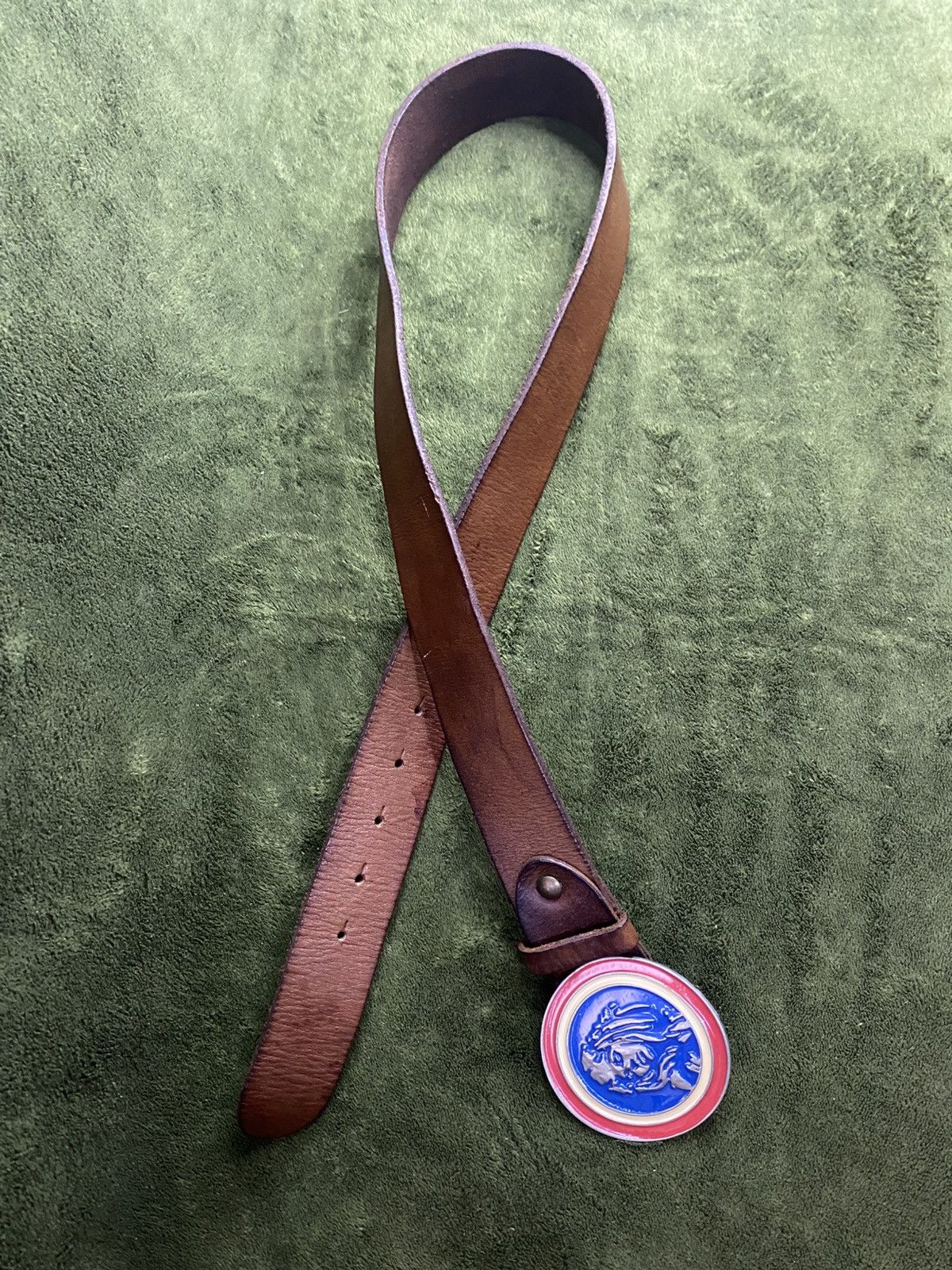 Hysteric Glamour Y2K leather brown belt hysteric glamour style Size 34 - 7 Thumbnail