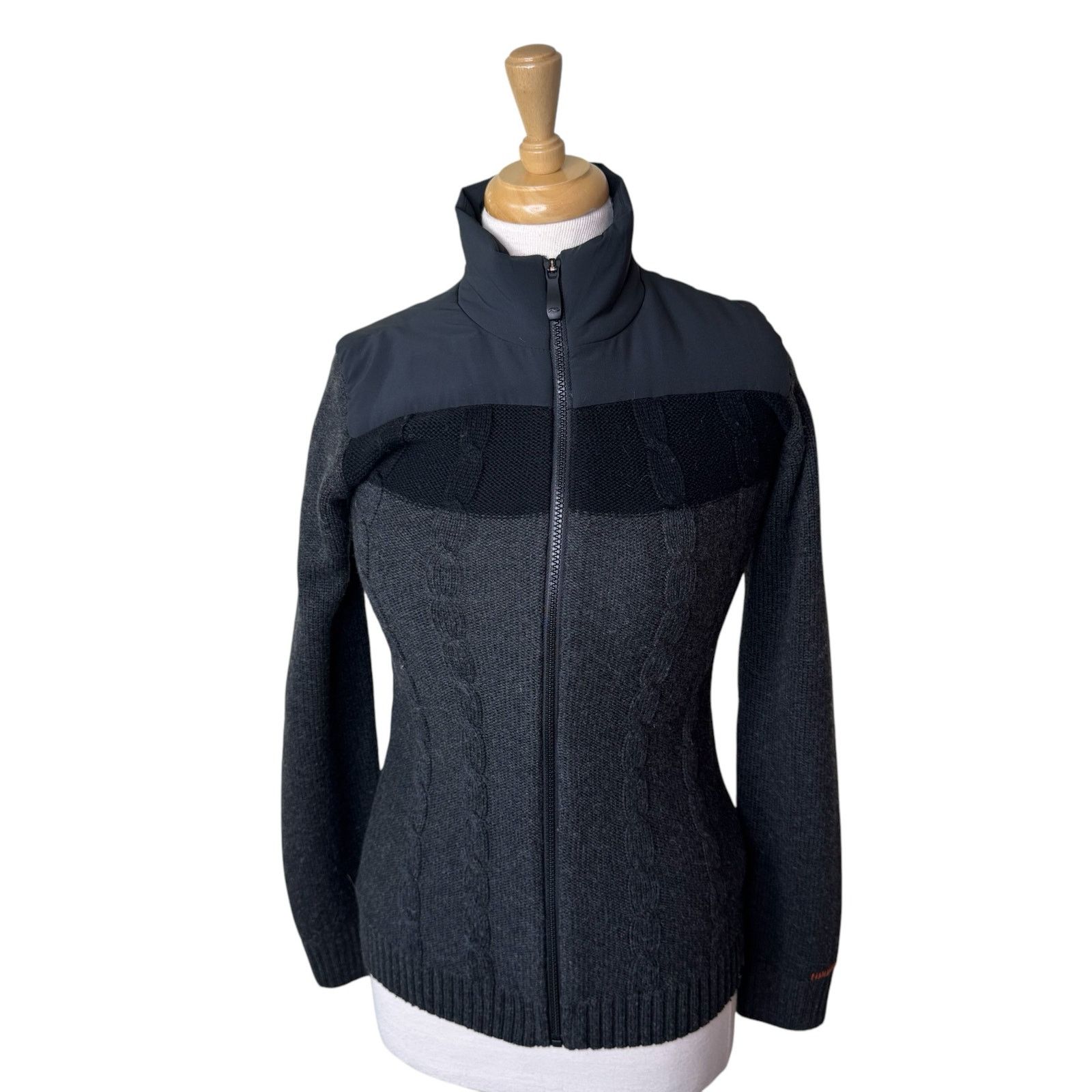 KJUS KJUS Mixed Media Cable Knit Zip Up Sweater Jacket 34/ XS Size XS / US 0-2 / IT 36-38 - 1 Thumbnail