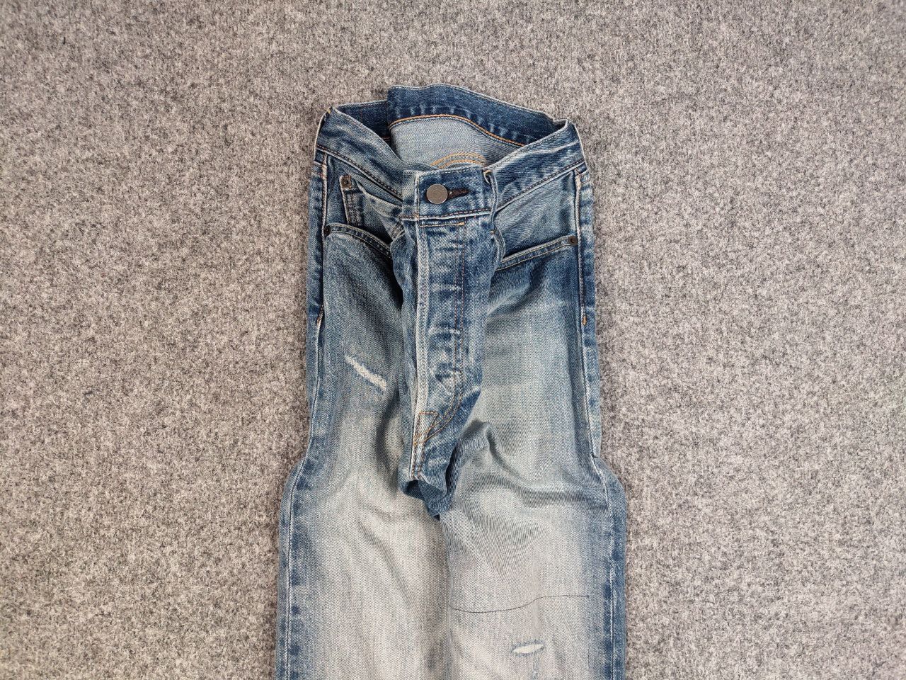 Levi's Levis 501 Patchwork Denim Distressed Jeans Vintage Style Size US 34 / EU 50 - 7 Thumbnail