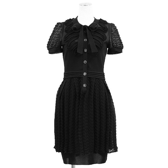 Chanel Chanel Chanel Knit Dress Textile Dresses P38456 DUTY FREE for USA Size ONE SIZE - 1 Thumbnail