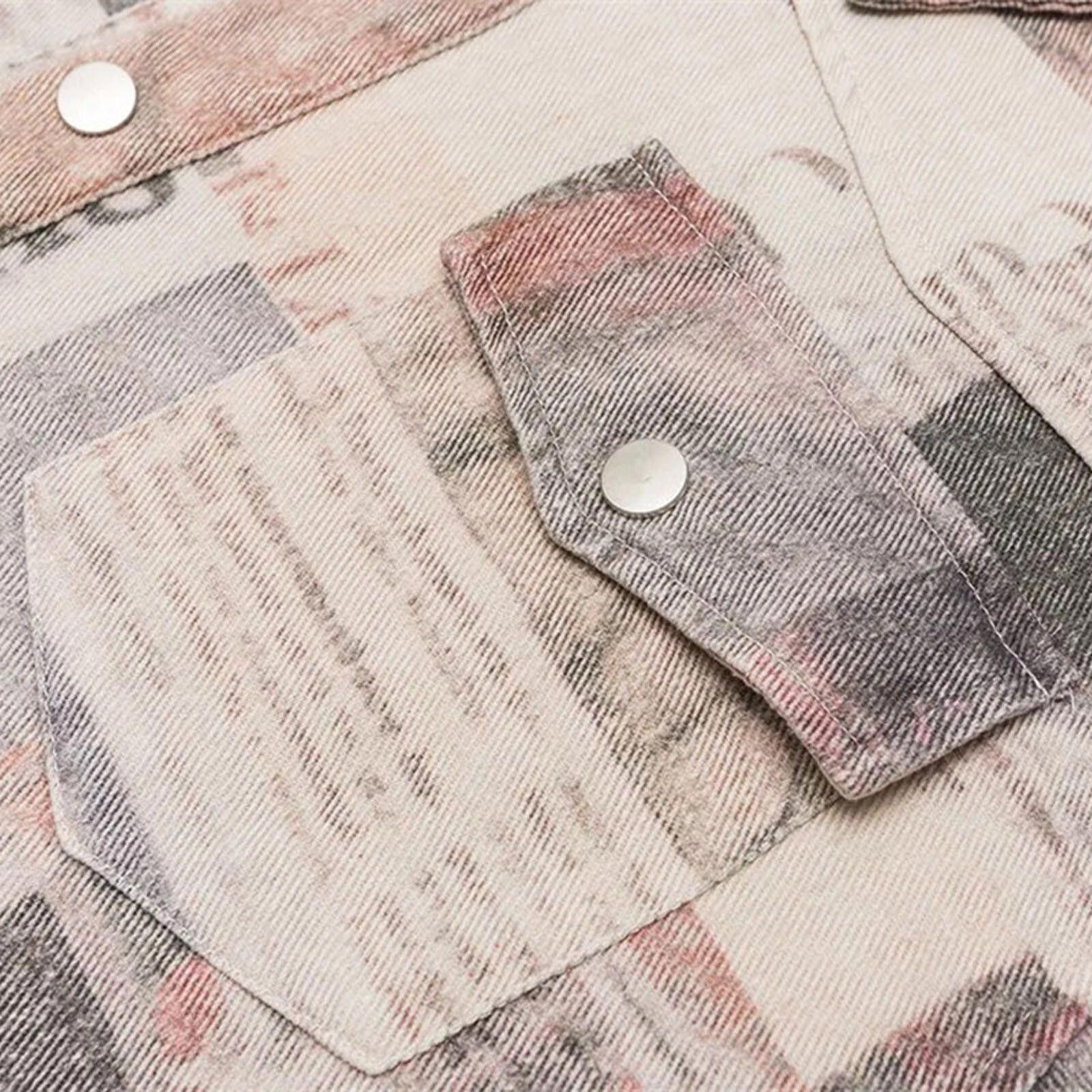 Other Newspaper Print Vintage Wash Denim Jacket — Boxy Fit Size US M / EU 48-50 / 2 - 8 Thumbnail