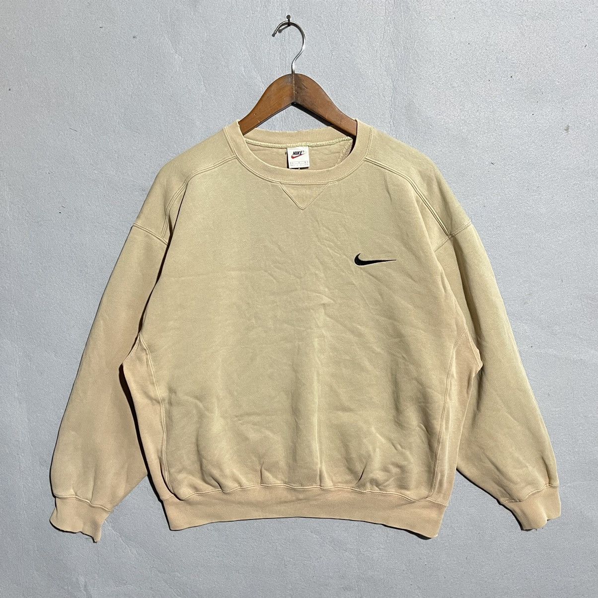 Nike Vintage 90s Nike Small Swoosh Crewneck Sweatshirt Size US L / EU 52-54 / 3 - 1 Thumbnail