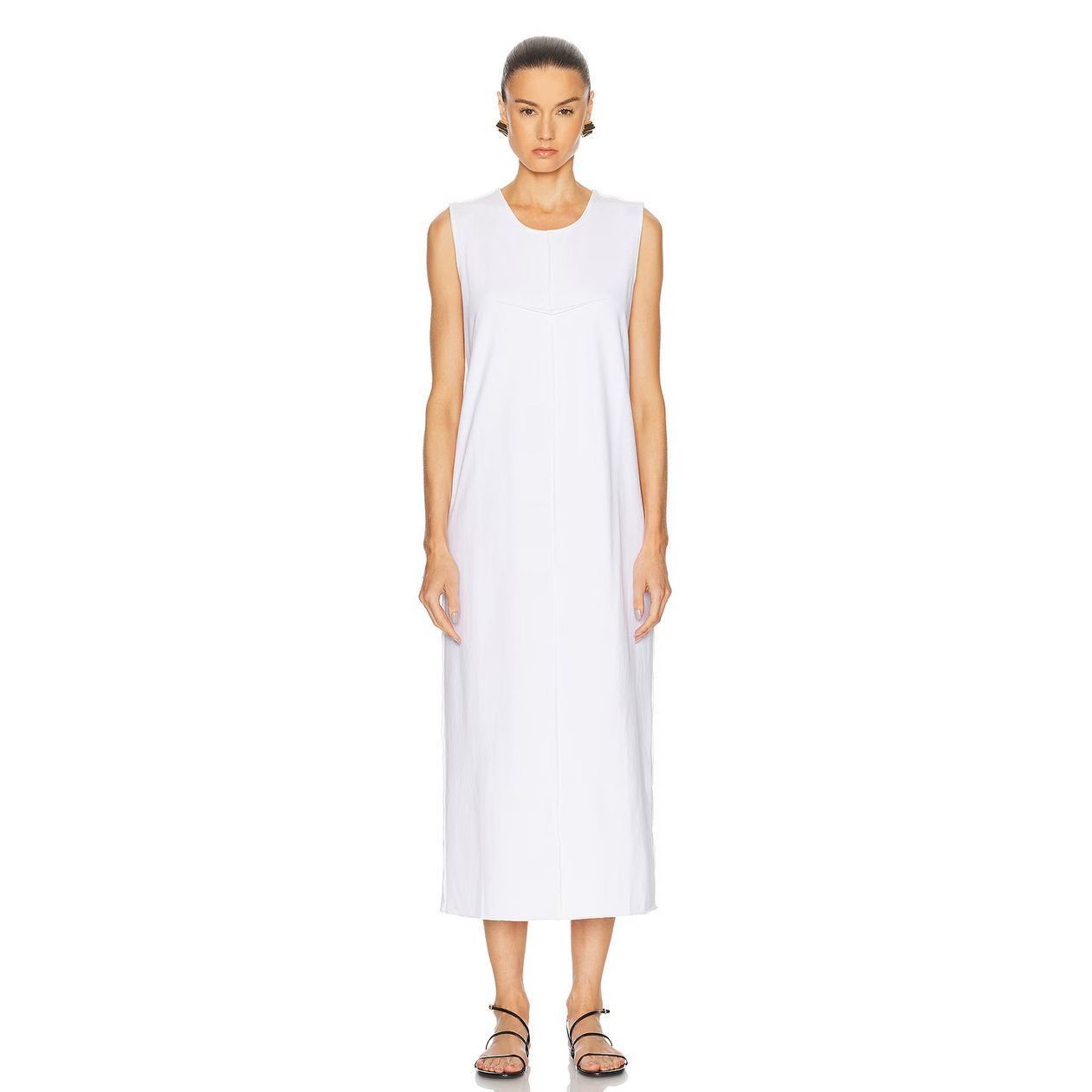 KHAITE KHAITE Hal Dress in White 100% Organic Cotton Size Small Man Size S / US 4 / IT 40 - 1 Thumbnail