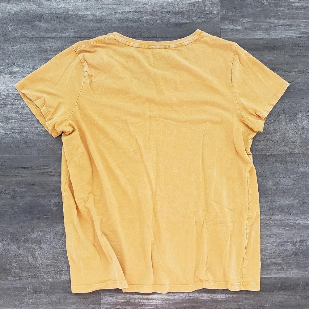 Designer Mustard Faded UT Pocket Short Sleeve Size XXL / US 16-18 / IT 52-54 - 2 Thumbnail